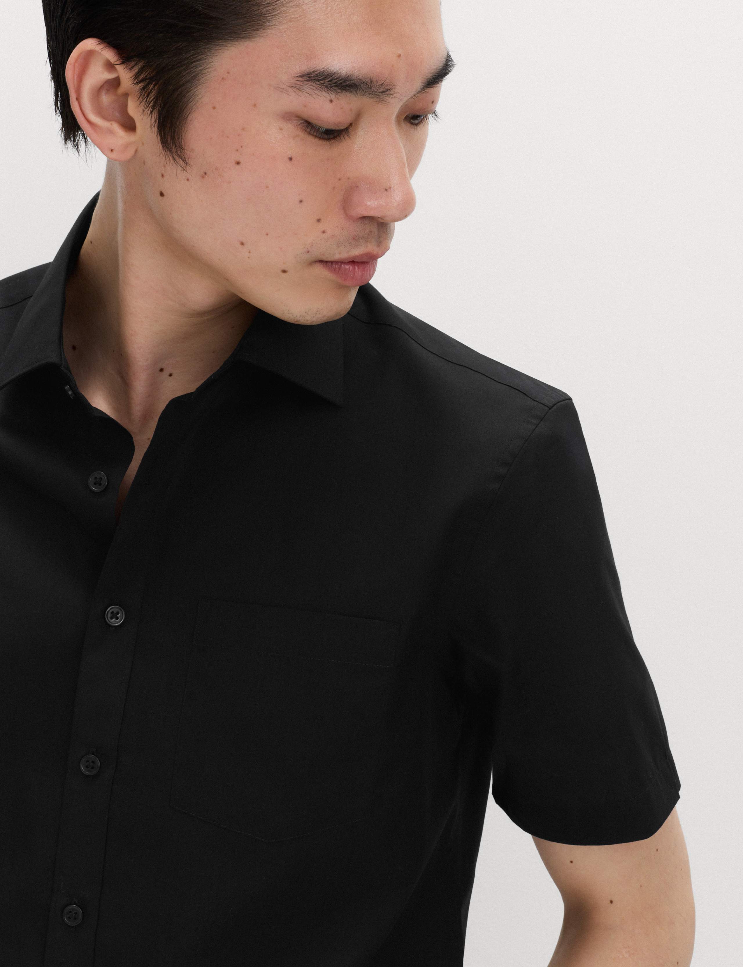 3 Pack Slim Fit Cotton Blend Short Sleeve Shirts 3 of 7