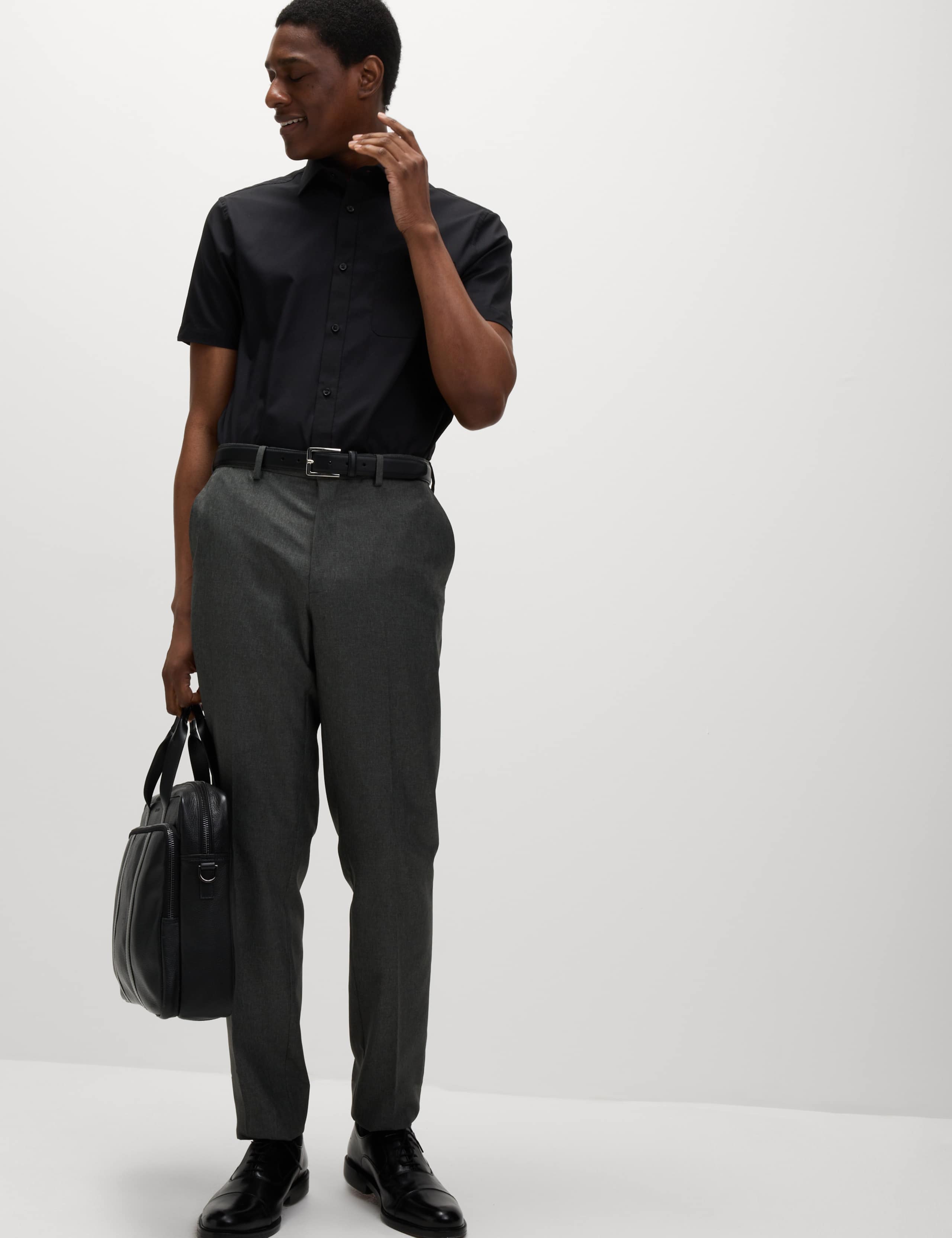 3 Pack Slim Fit Easy Iron Short Sleeve Shirts 5 of 7