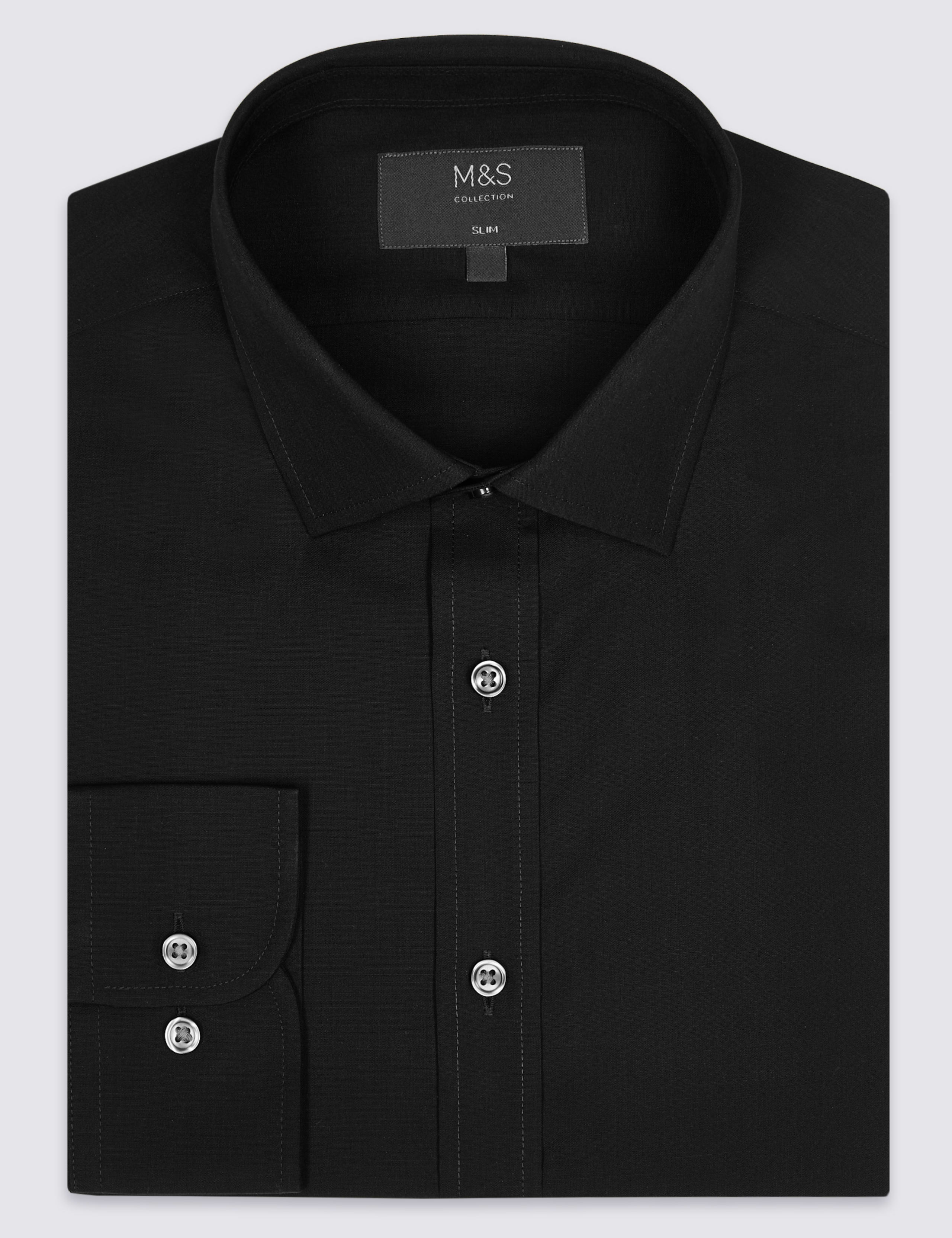 Cotton Blend Slim Fit Shirt 2 of 5