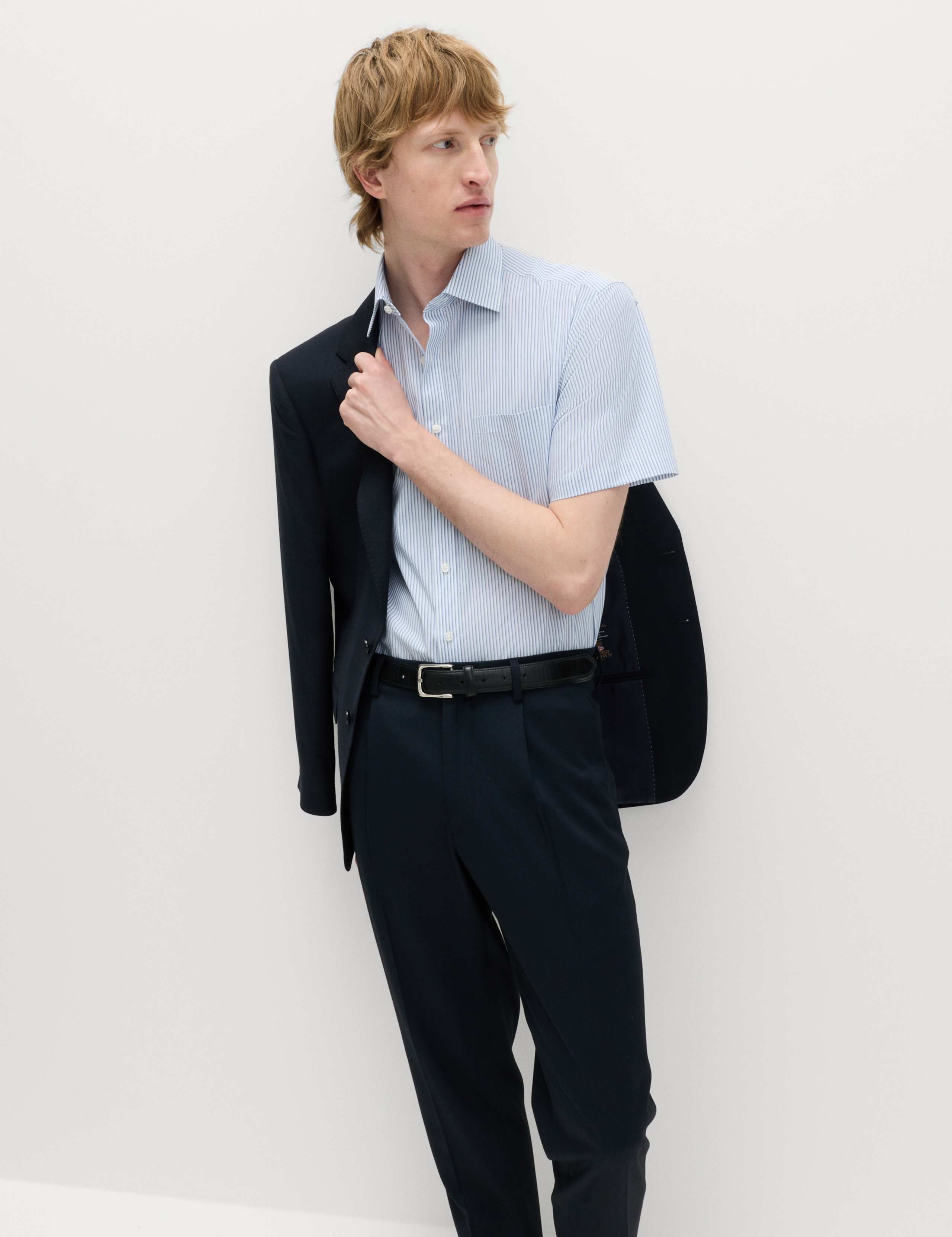 2 Pack Regular Fit Easy Iron Cotton Blend Shirts 5 of 6