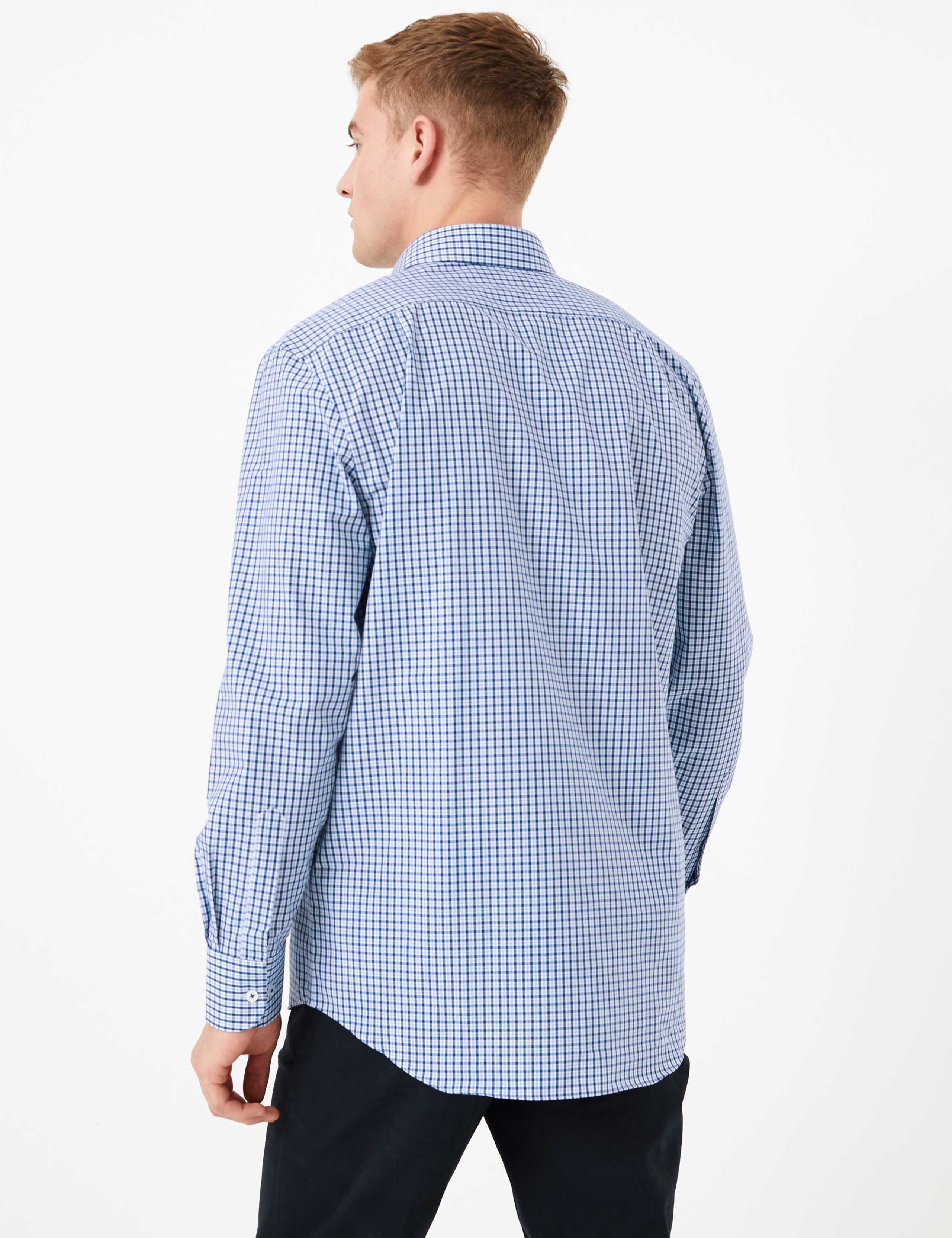 Regular Fit Easy Iron Check Shirt 4 of 4