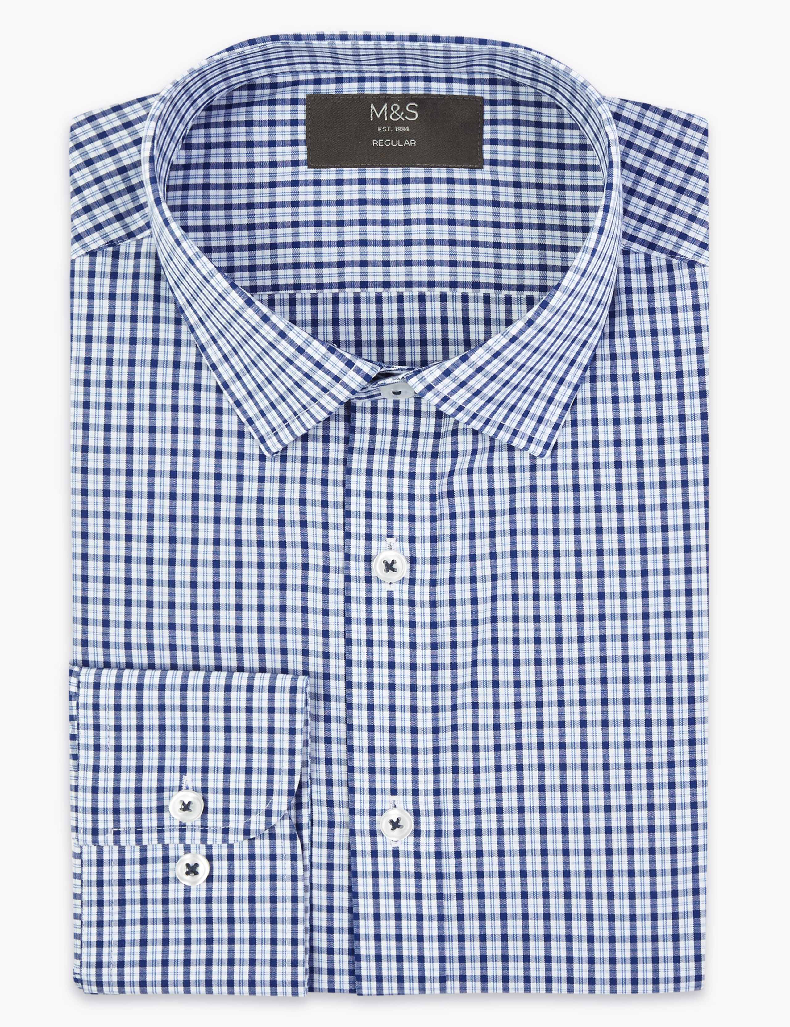Regular Fit Easy Iron Check Shirt 2 of 4