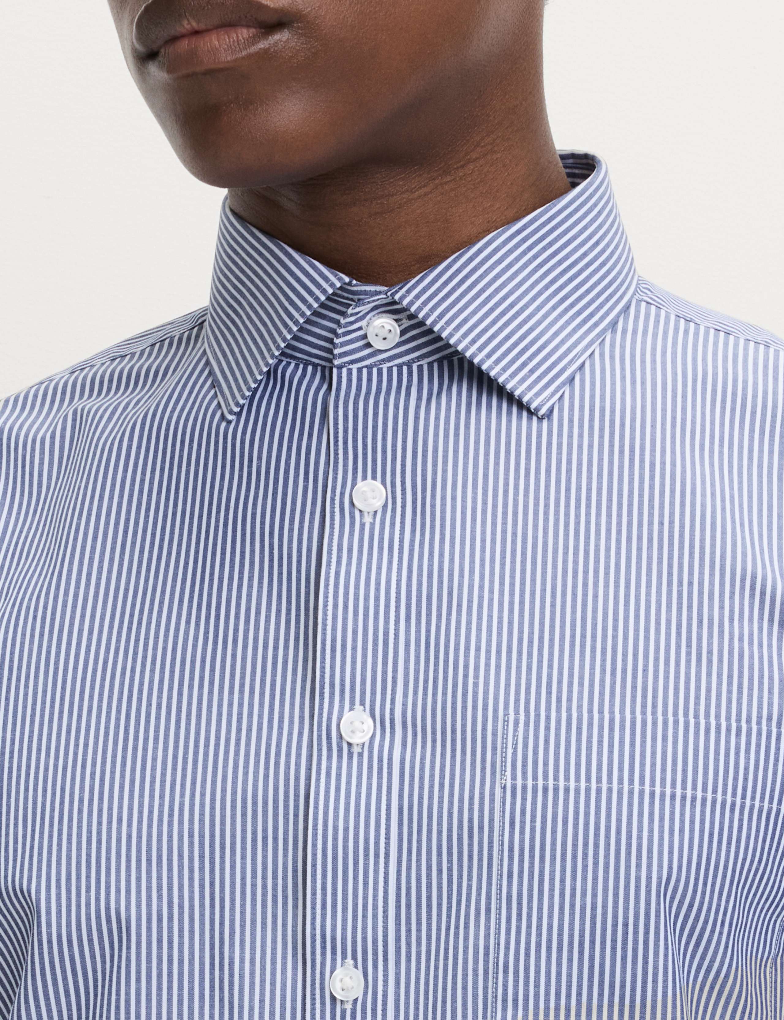 2 Pack Regular Fit Easy Iron Cotton Blend Striped Shirts 5 of 7