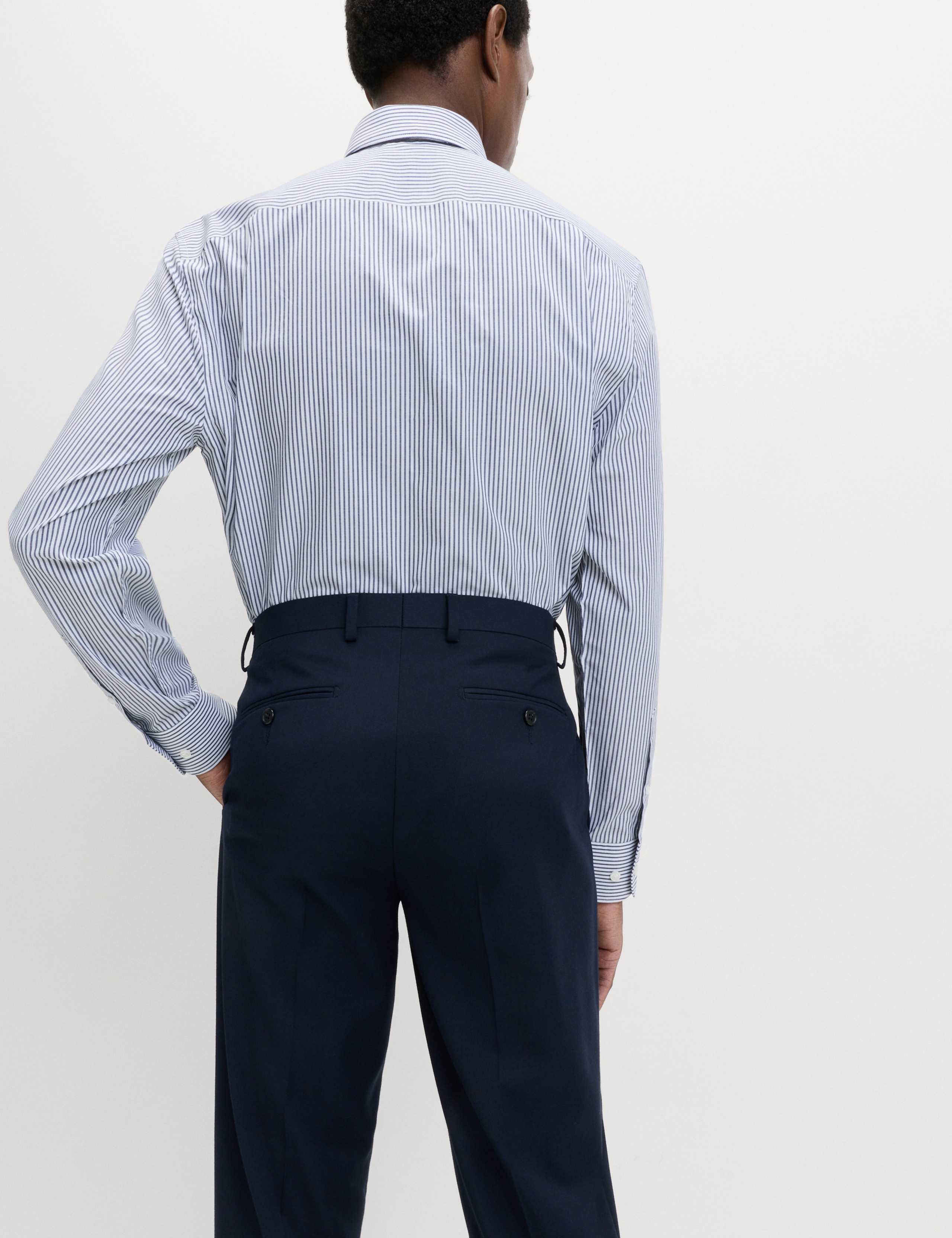 2 Pack Easy Iron Regular Fit Striped Long Sleeve Shirts 6 of 7