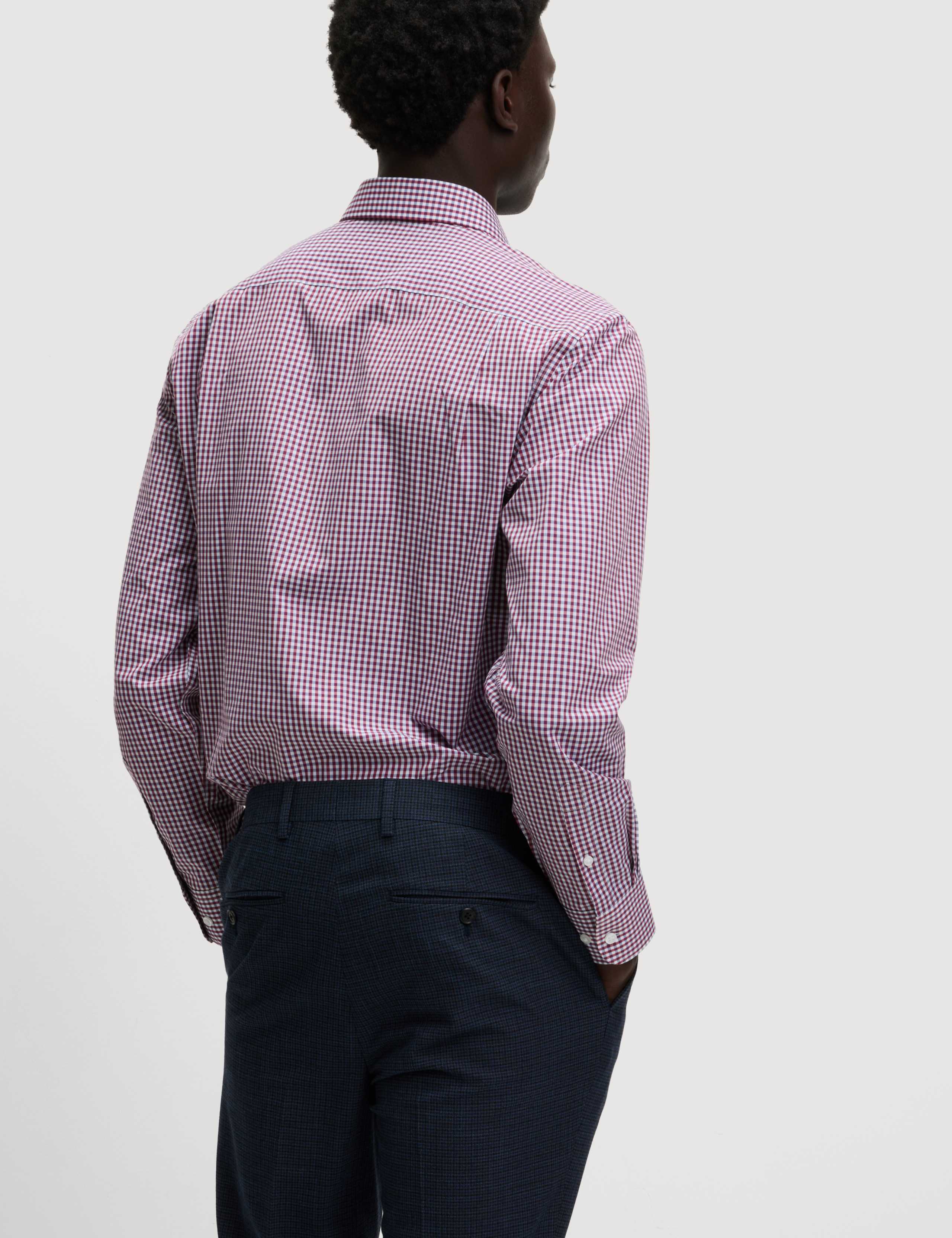 2pk Regular Fit Easy Iron Check Shirts 5 of 7