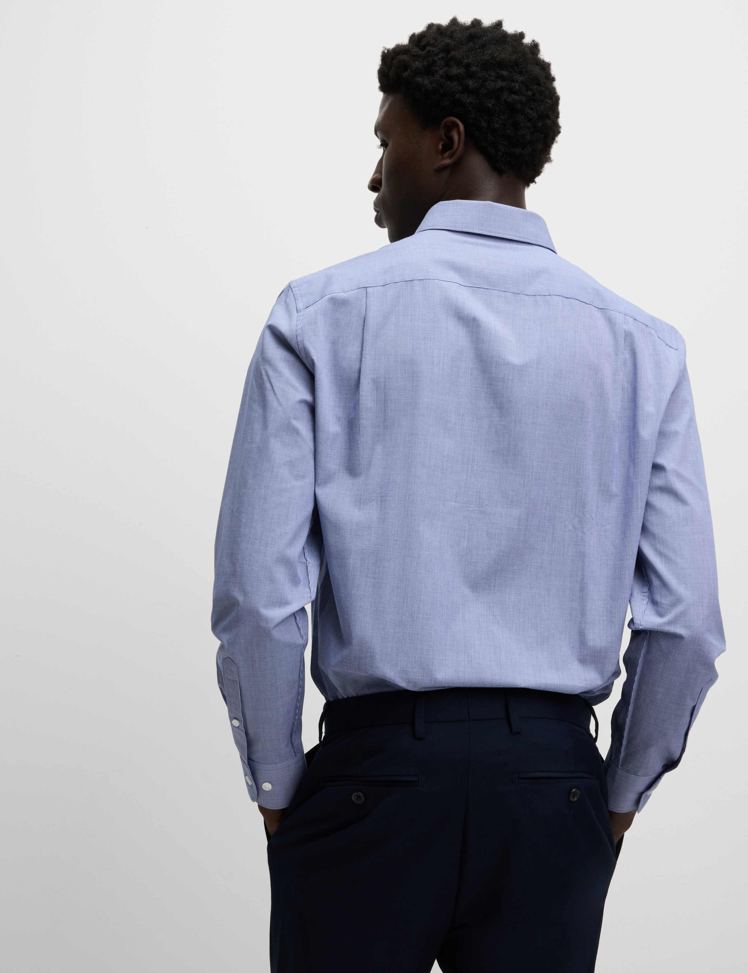 2 Pack Regular Fit Easy Iron Check Shirts 5 of 6