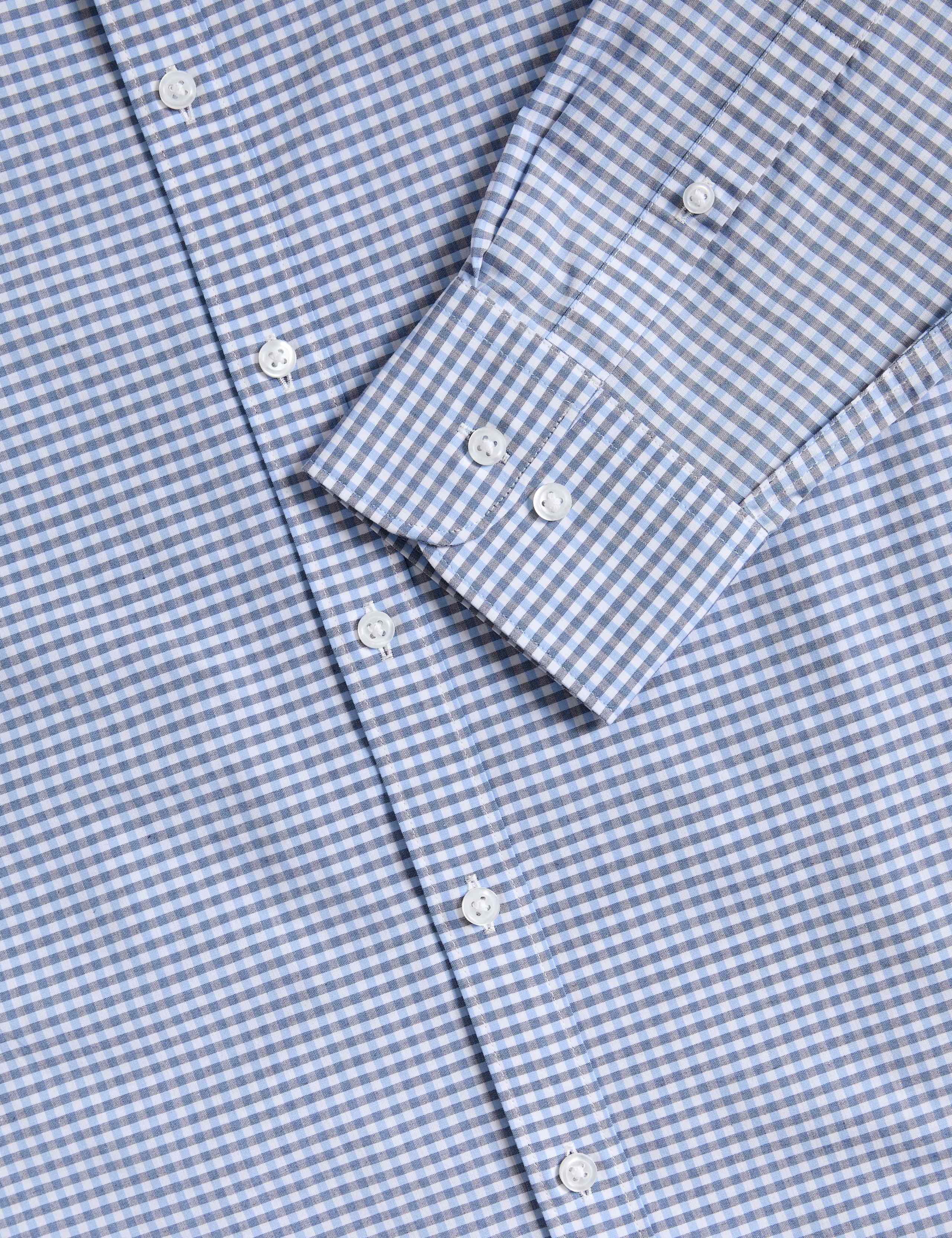 2 Pack Regular Fit Easy Iron Check Shirts 6 of 6