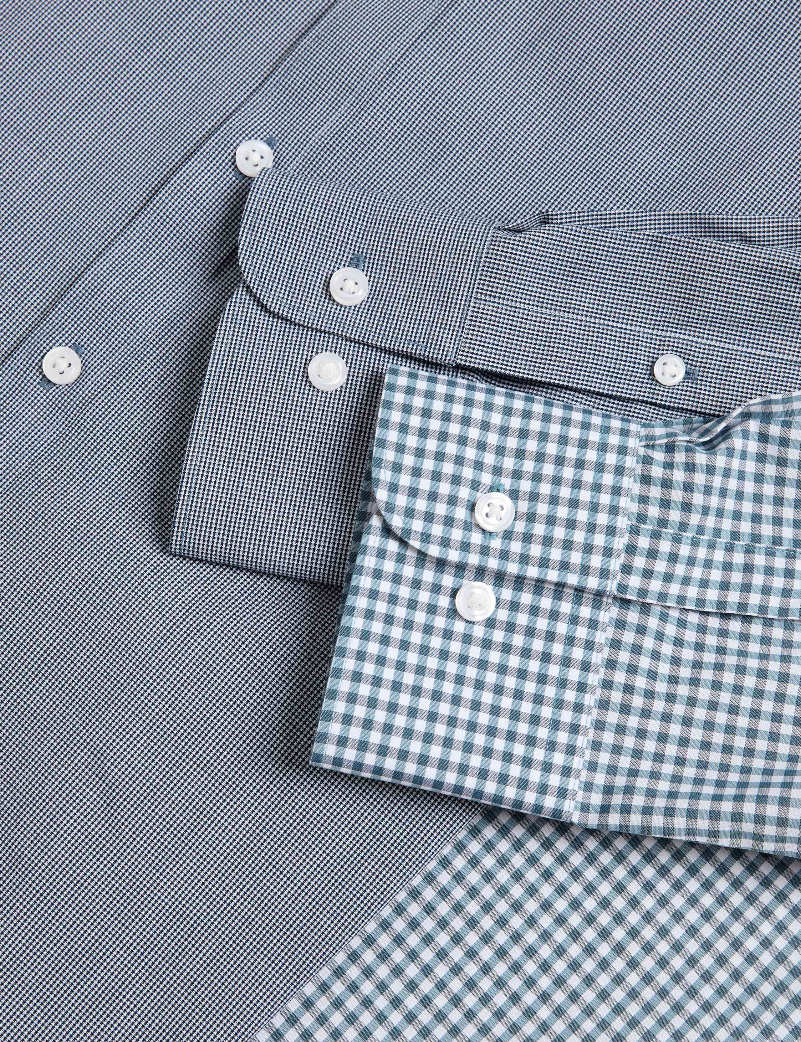 2 Pack Regular Fit Easy Iron Check Shirts 3 of 6