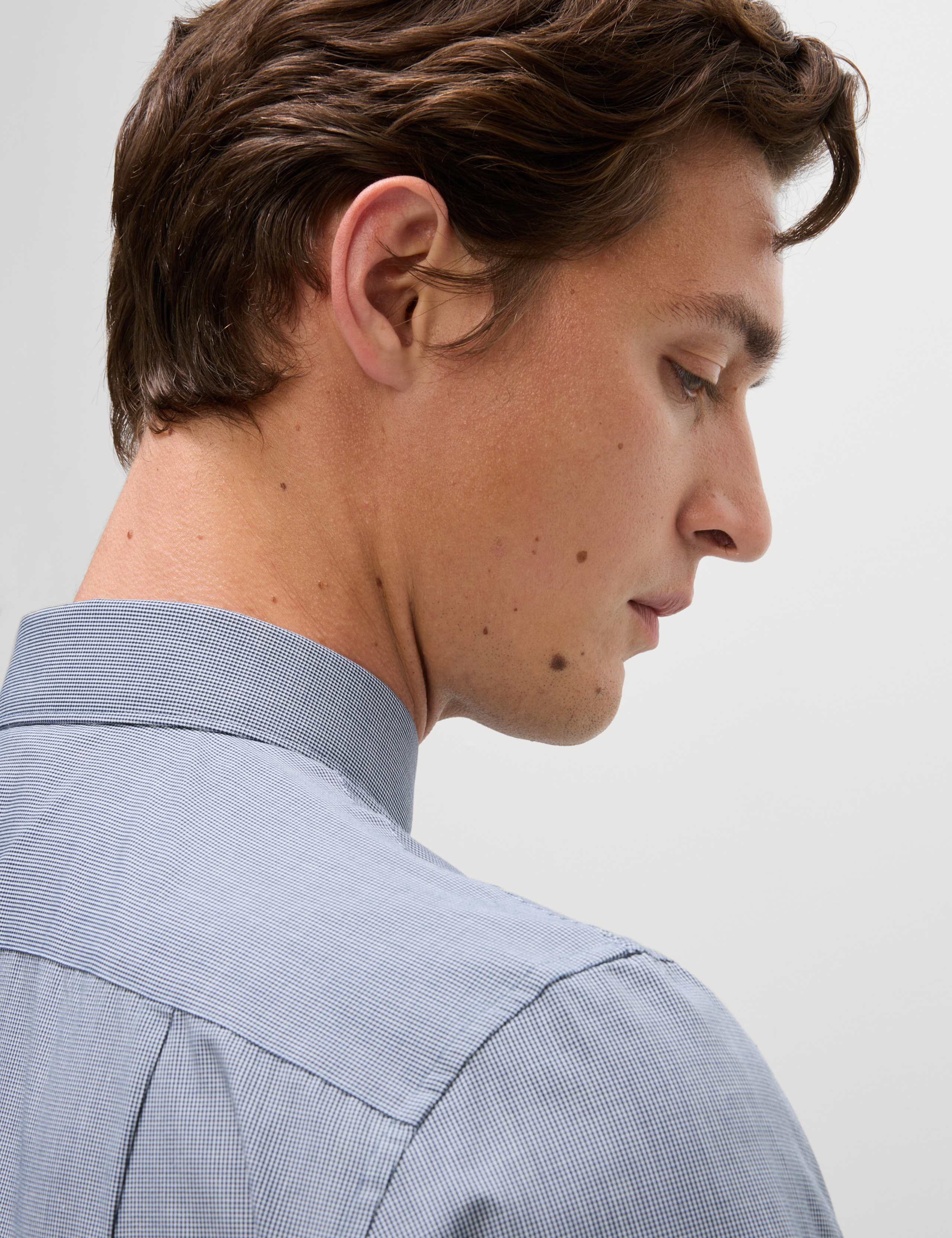 2 Pack Regular Fit Easy Iron Check Shirts 4 of 6