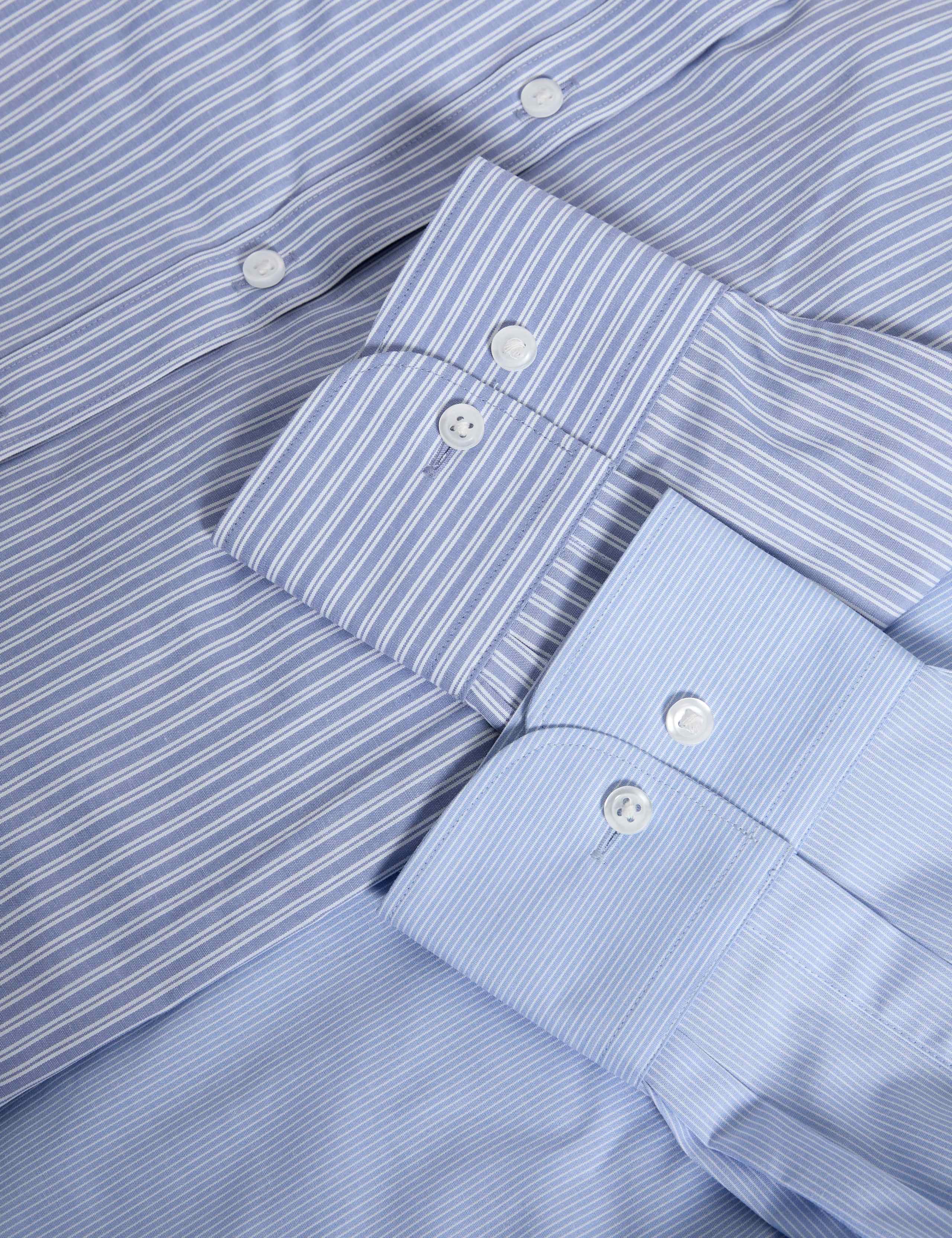 2 Pack Regular Fit Easy Iron Striped Shirts 3 of 7
