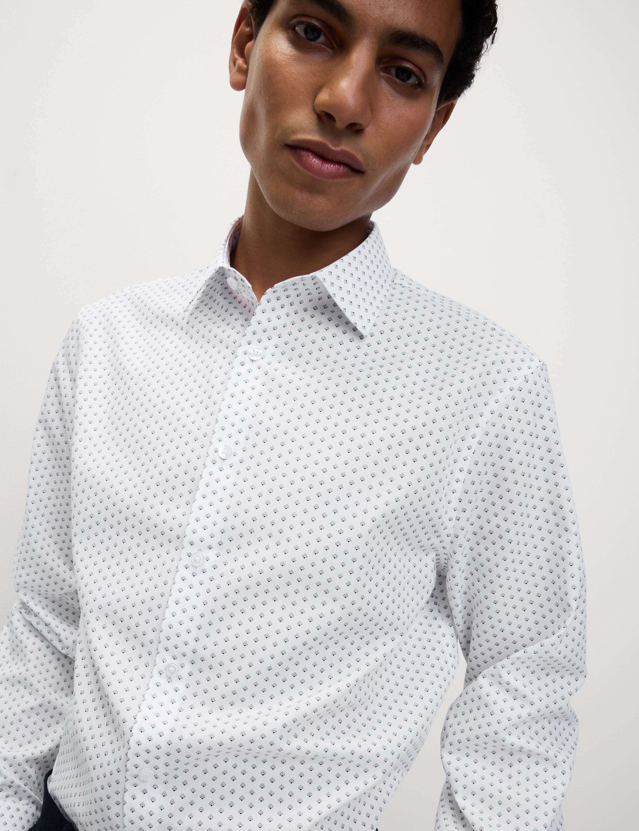 Regular Fit Cotton Blend Printed Shirt 7 of 7