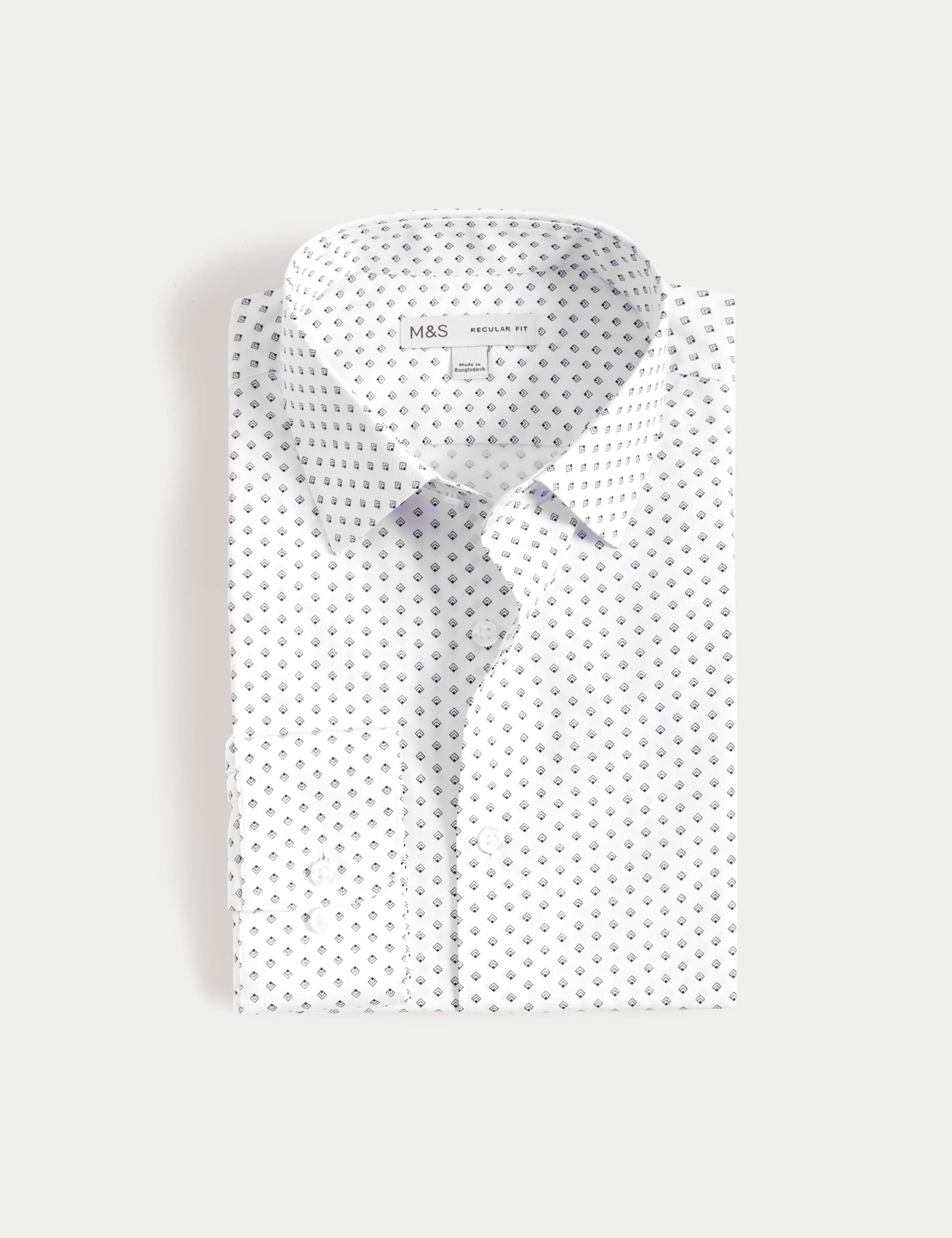 Regular Fit Cotton Blend Printed Shirt 2 of 7