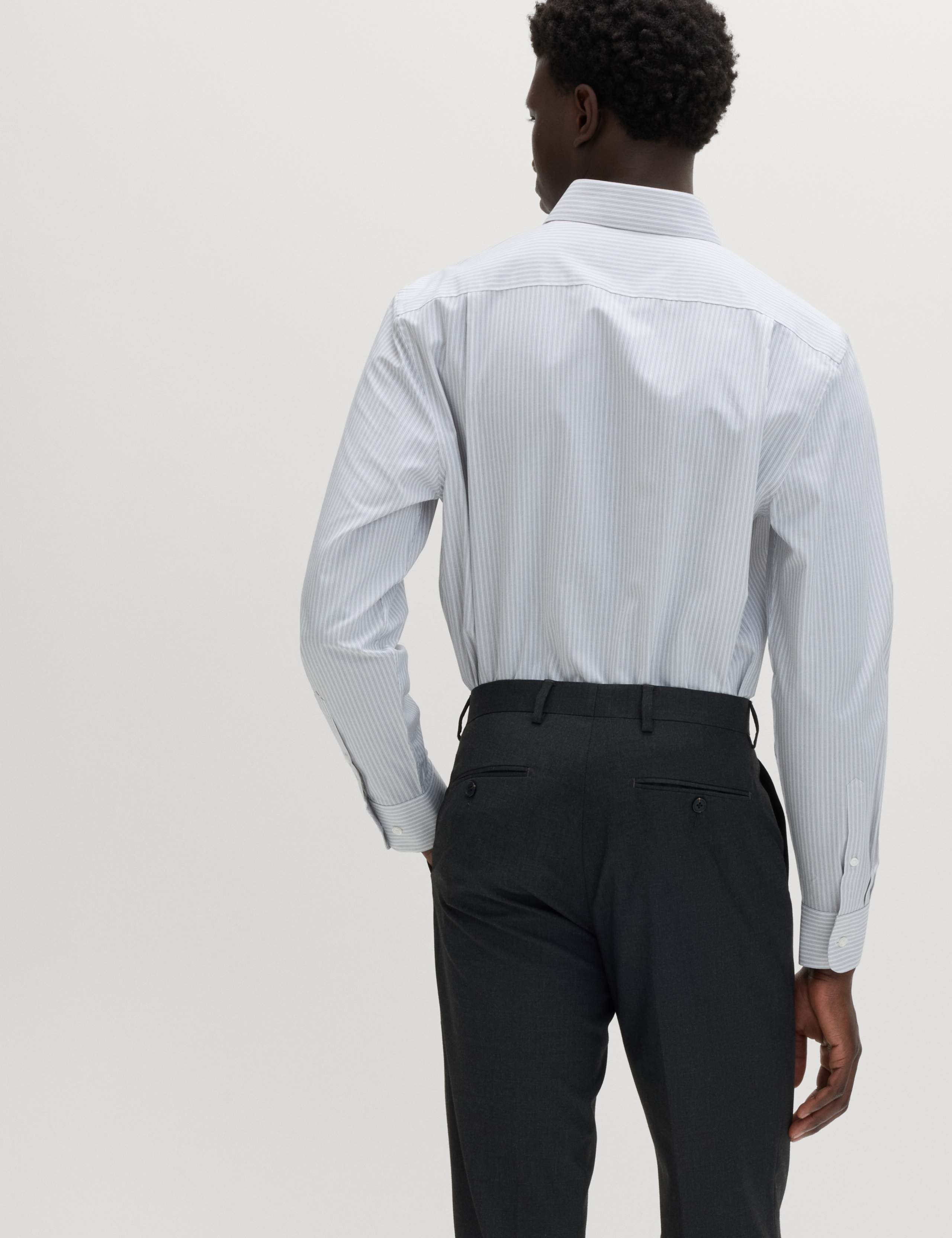 2 Pack Regular Fit Easy Iron Striped Shirts 6 of 7