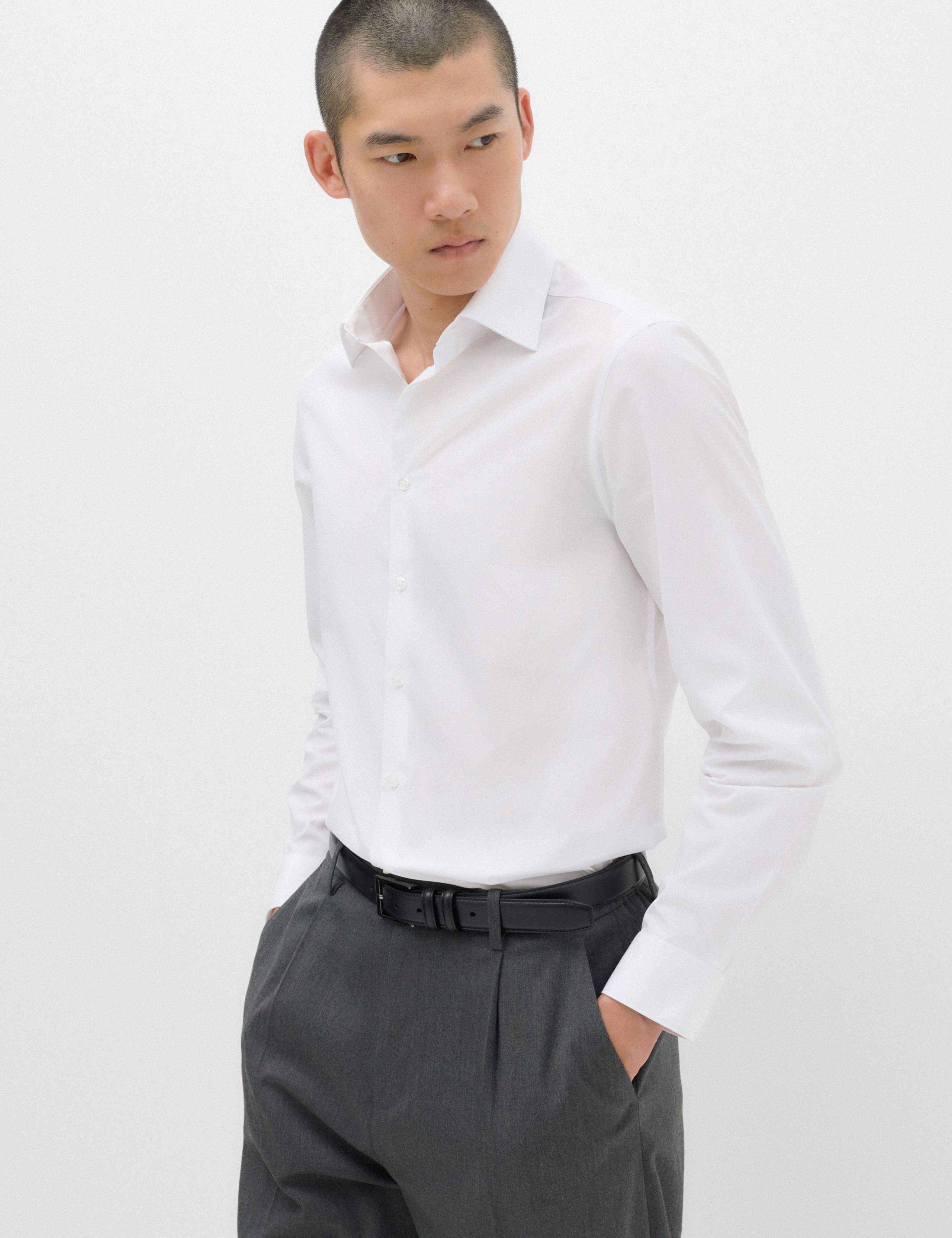 Extra Slim Fit Cotton Blend Shirt 2 of 6
