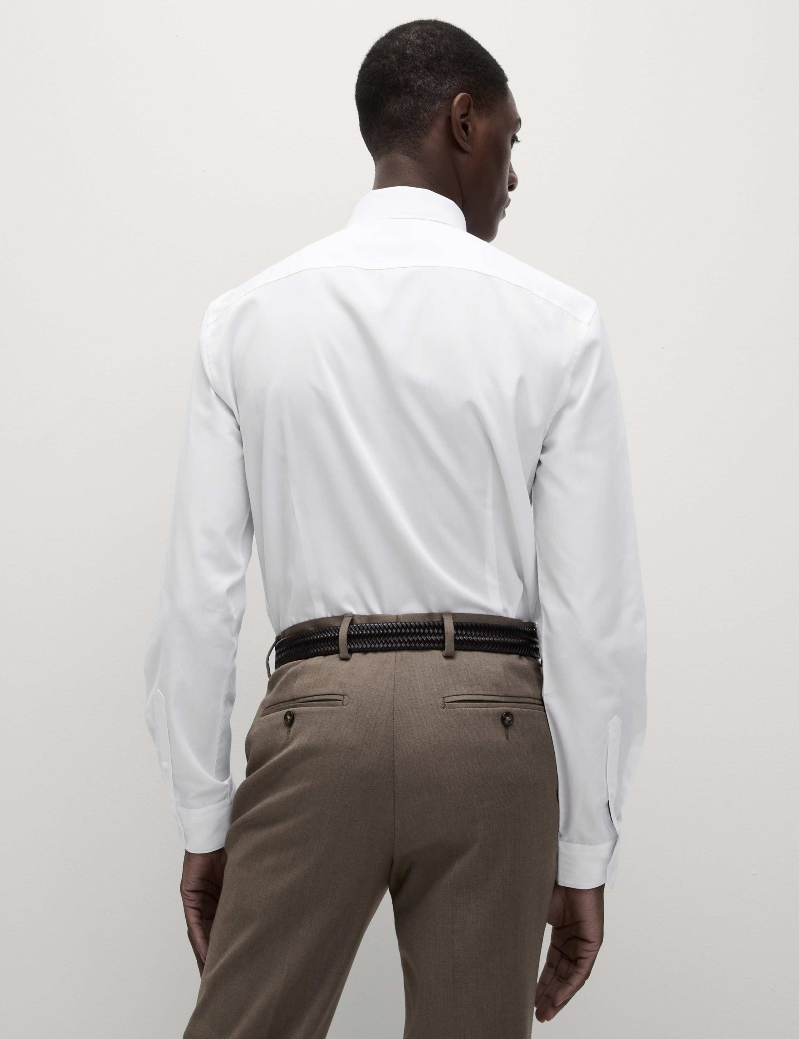 Skinny Fit Easy Iron Cotton Blend Shirt 7 of 8