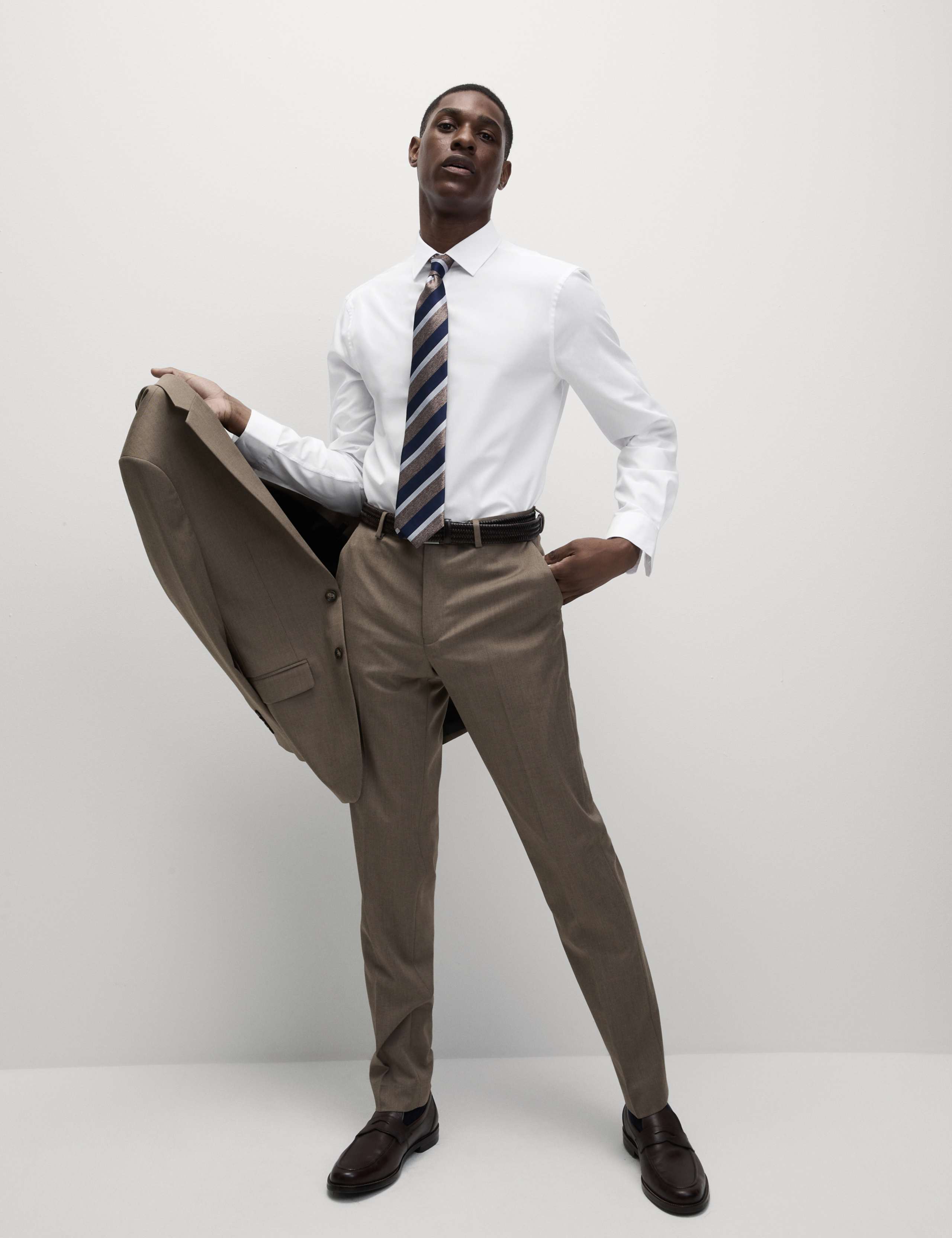 Skinny Fit Easy Iron Cotton Blend Shirt 8 of 8