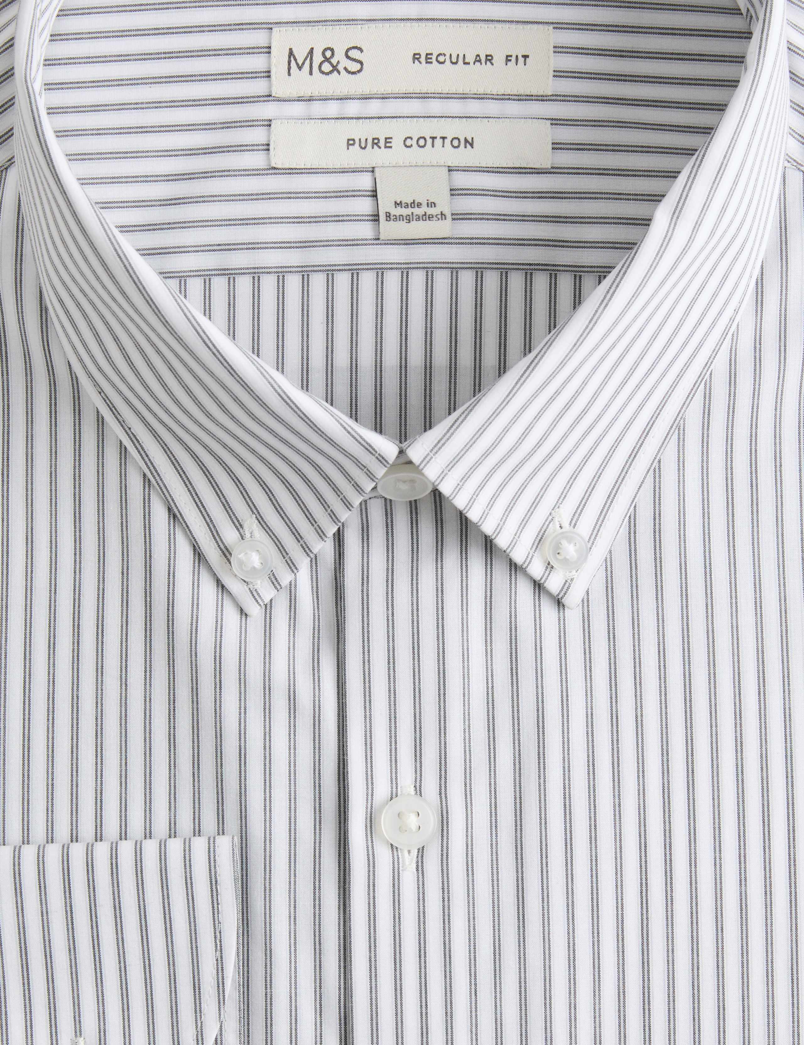 Regular Fit Pure Cotton Striped Shirt 2 of 2