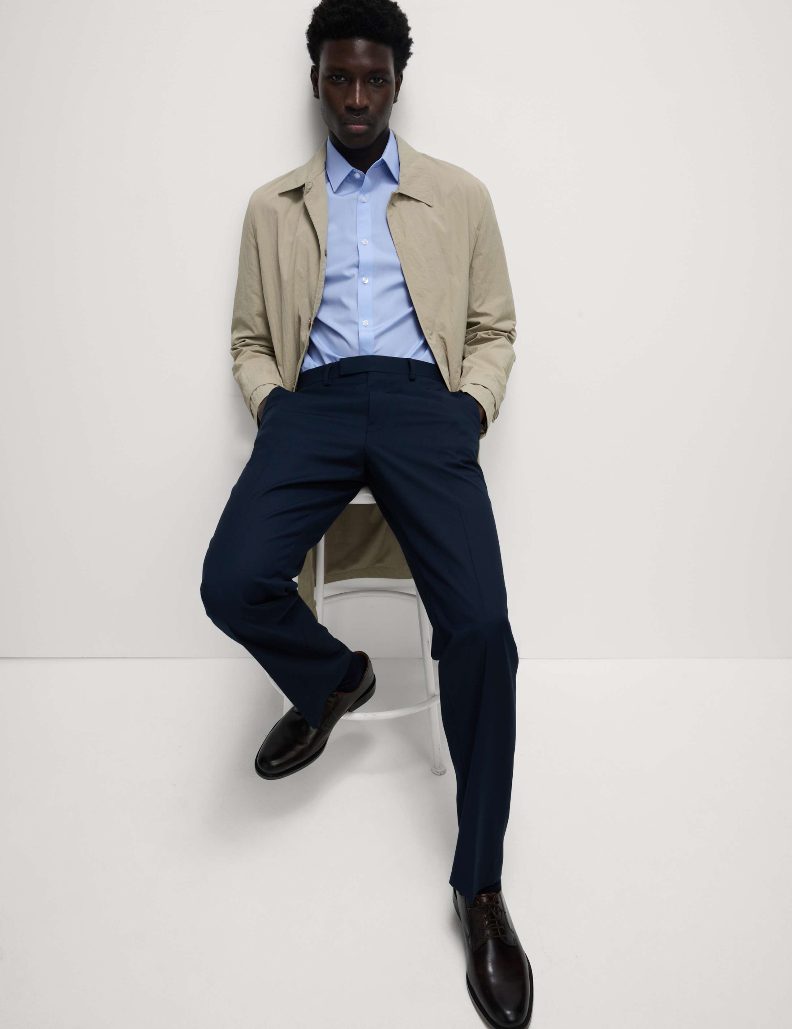 Slim Fit Easy Iron Cotton Blend Shirt 4 of 5