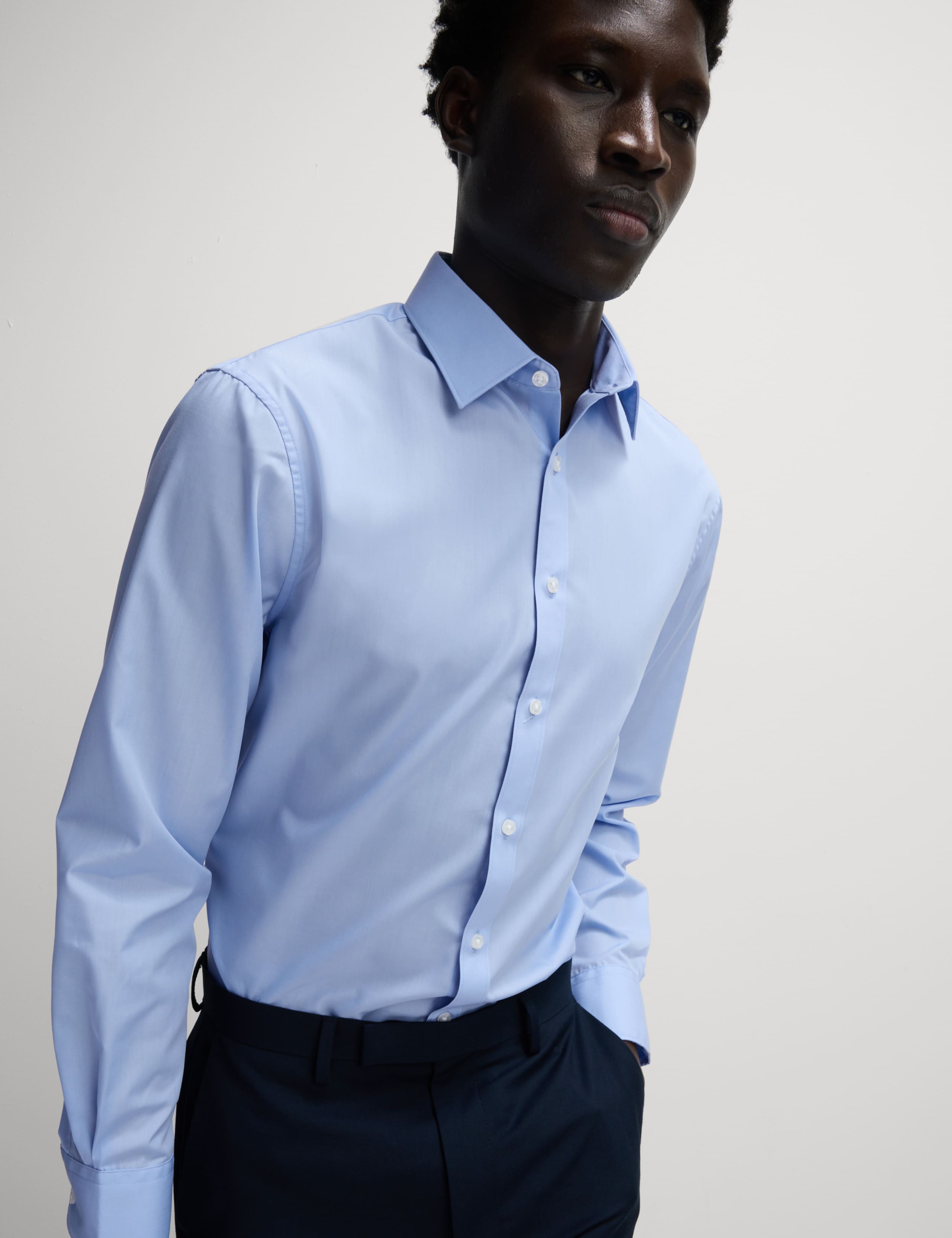 Slim Fit Easy Iron Cotton Blend Shirt 5 of 5