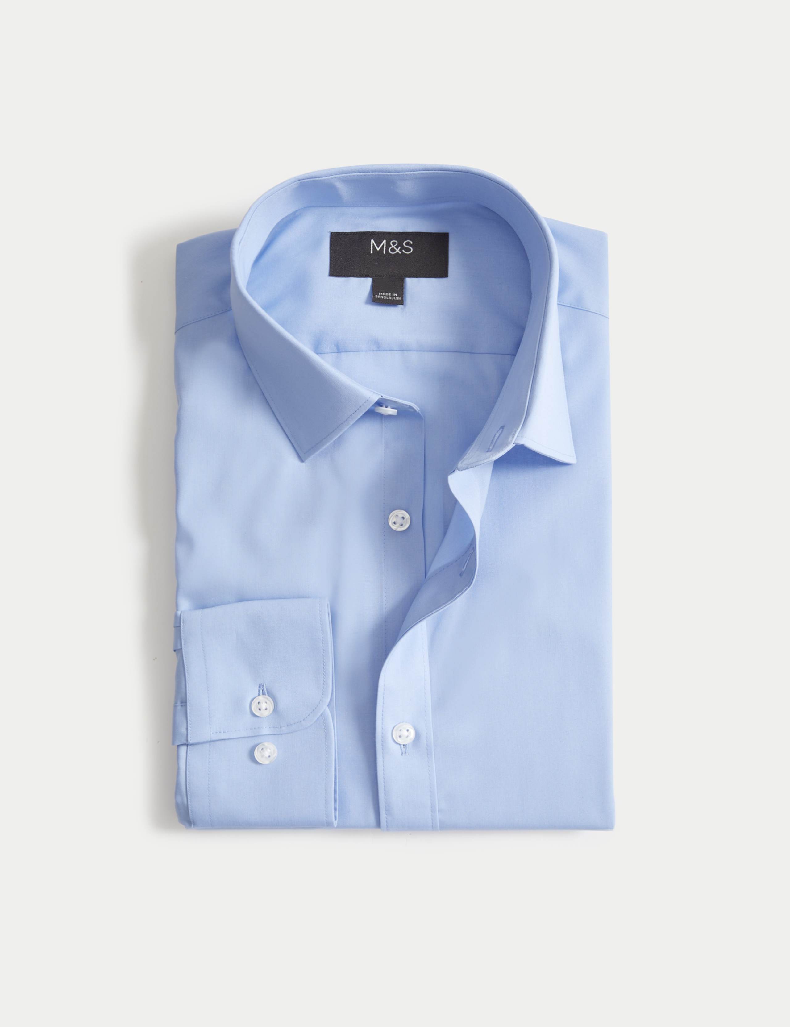 Slim Fit Easy Iron Cotton Blend Shirt 2 of 5