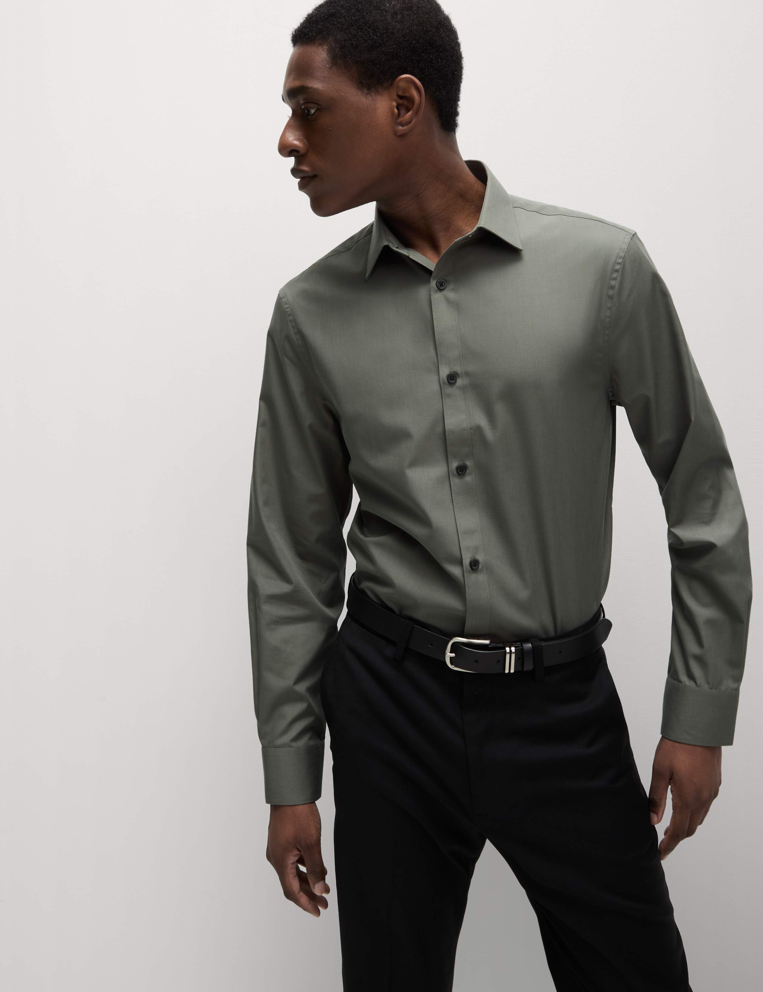 Regular Fit Easy Iron Cotton Blend Shirt 7 of 8