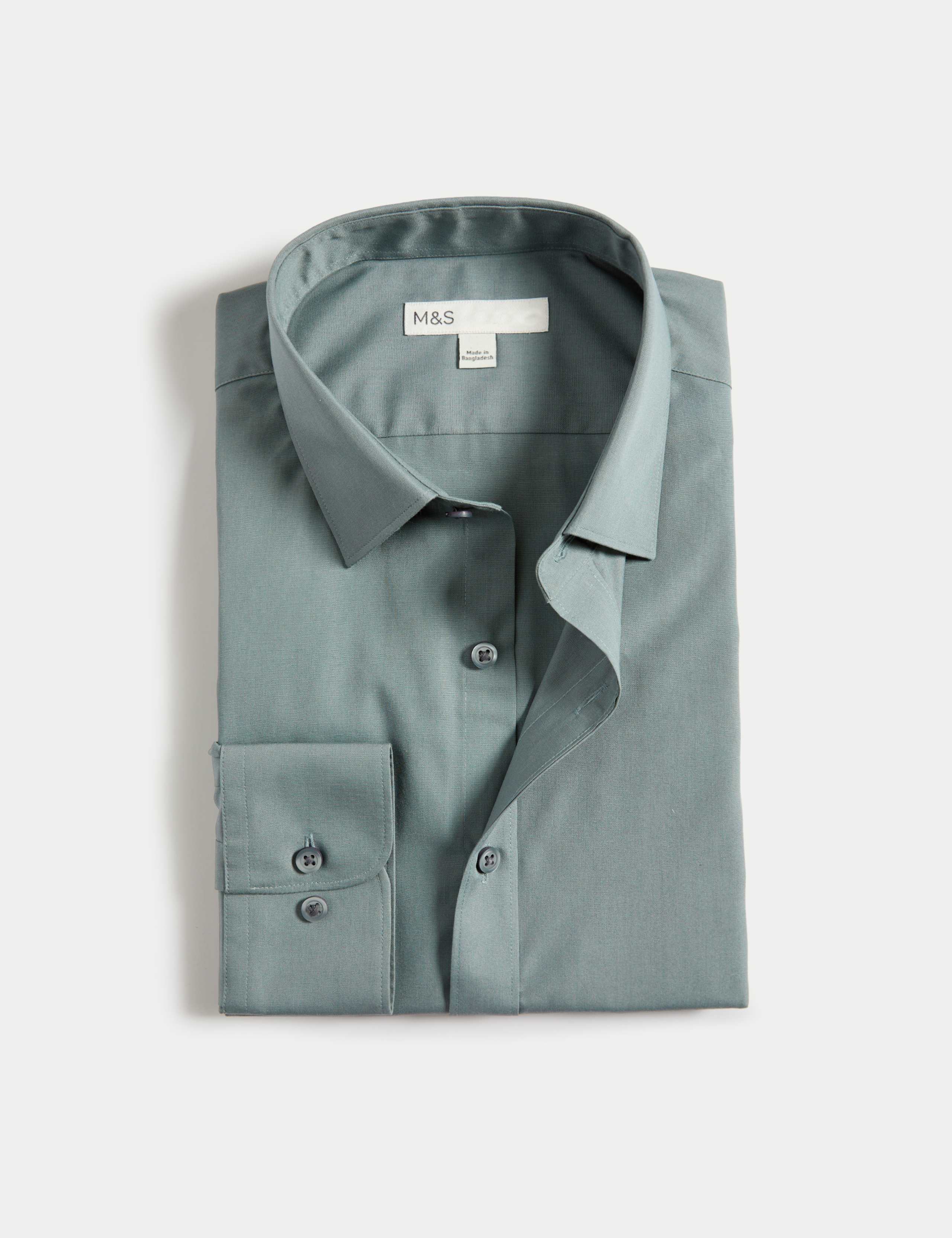 Regular Fit Easy Iron Cotton Blend Shirt 2 of 7