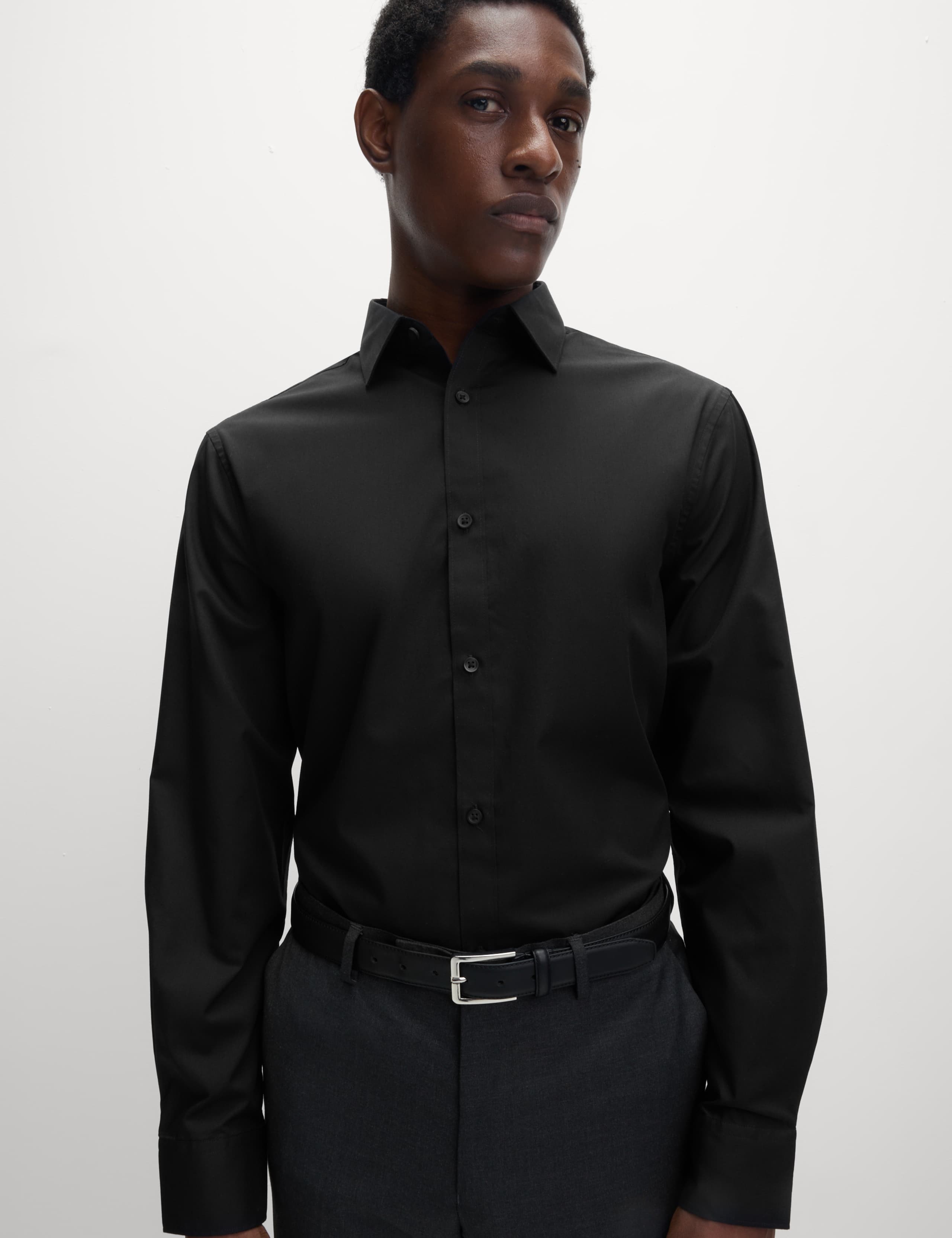 Regular Fit Easy Iron Cotton Blend Shirt 1 of 6