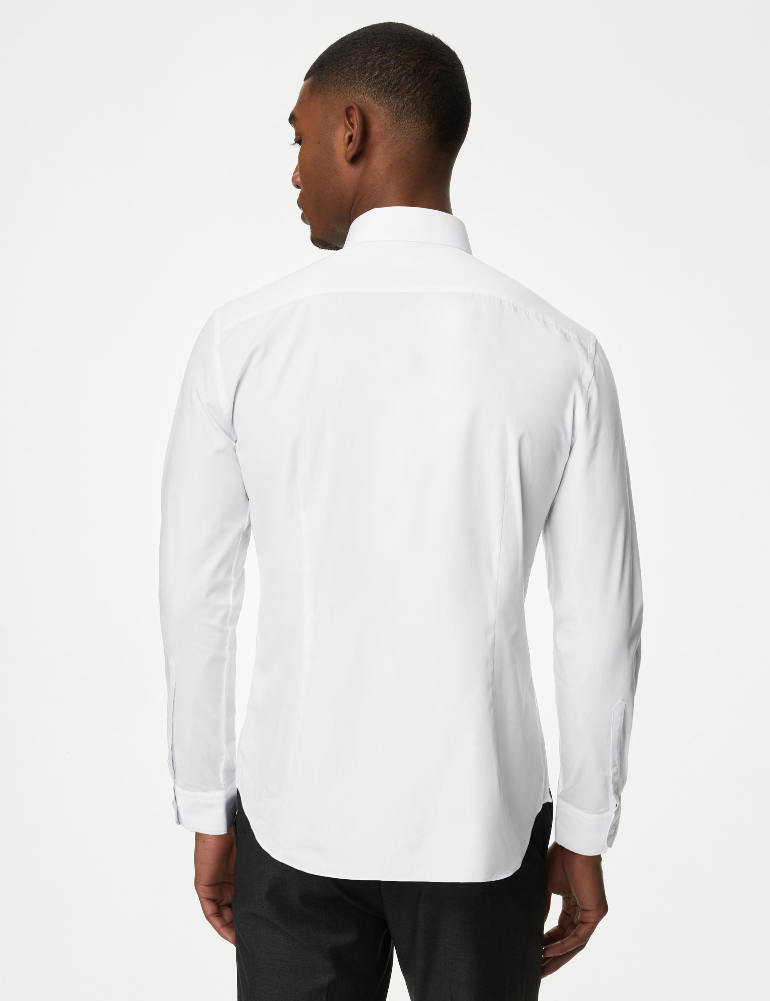 2 inch Shorter Slim Fit Easy Iron Cotton Rich Shirts 5 of 6