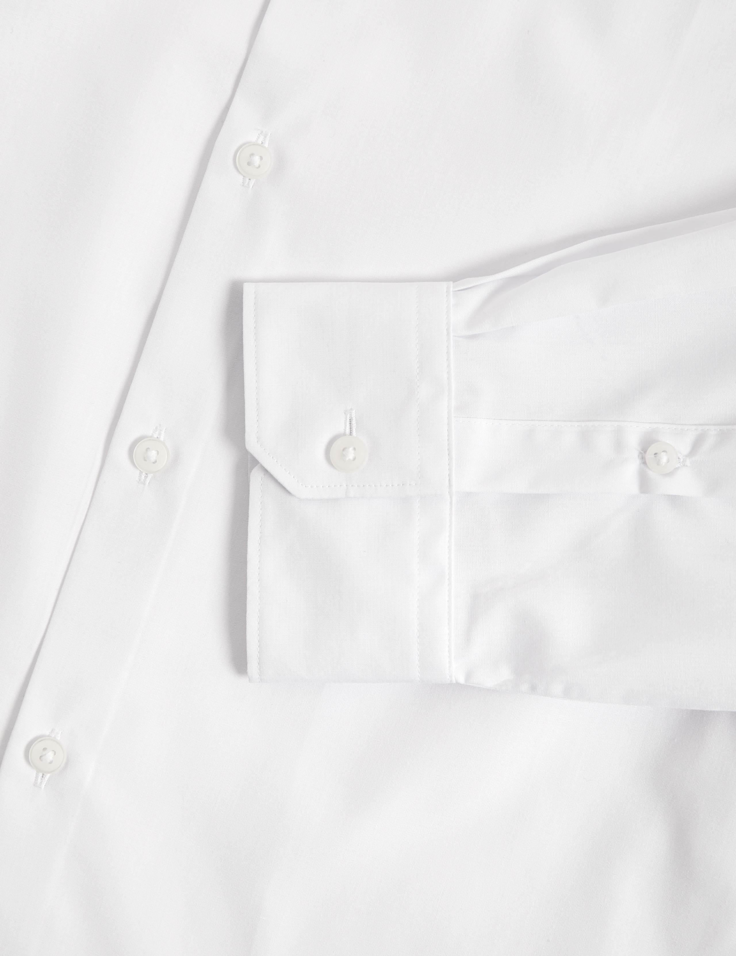 2 inch Shorter Slim Fit Easy Iron Cotton Rich Shirts 6 of 6