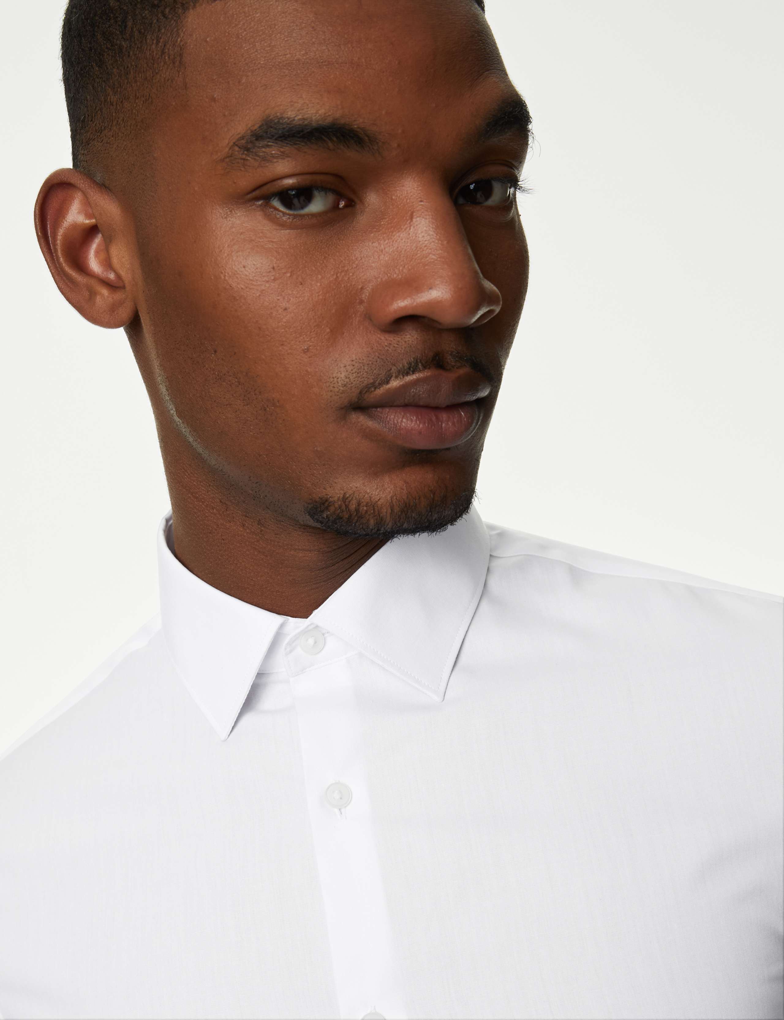 2 inch Shorter Slim Fit Easy Iron Cotton Rich Shirts 2 of 6