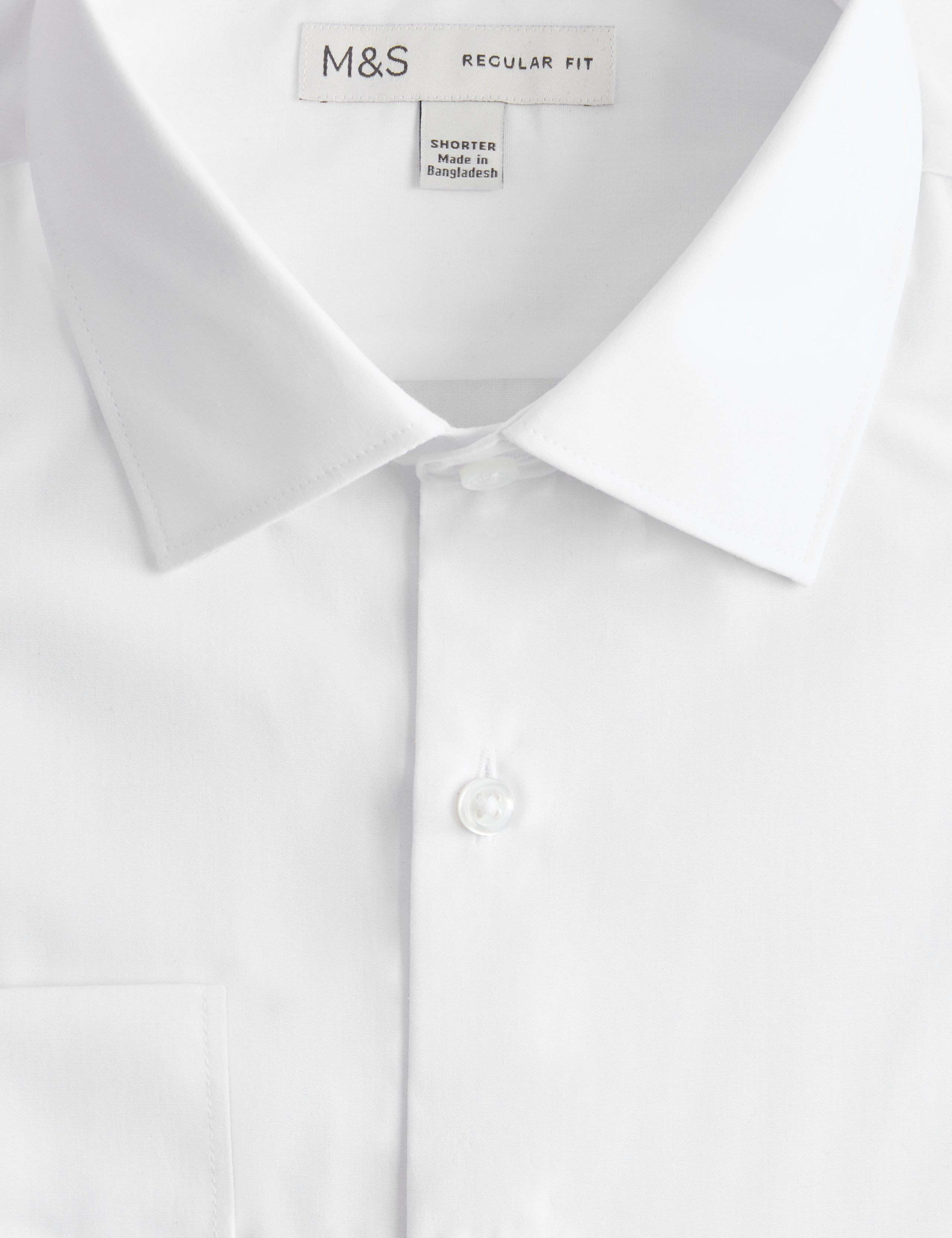 Regular Fit 2 Inch Shorter Cotton Blend Shirt 6 of 6