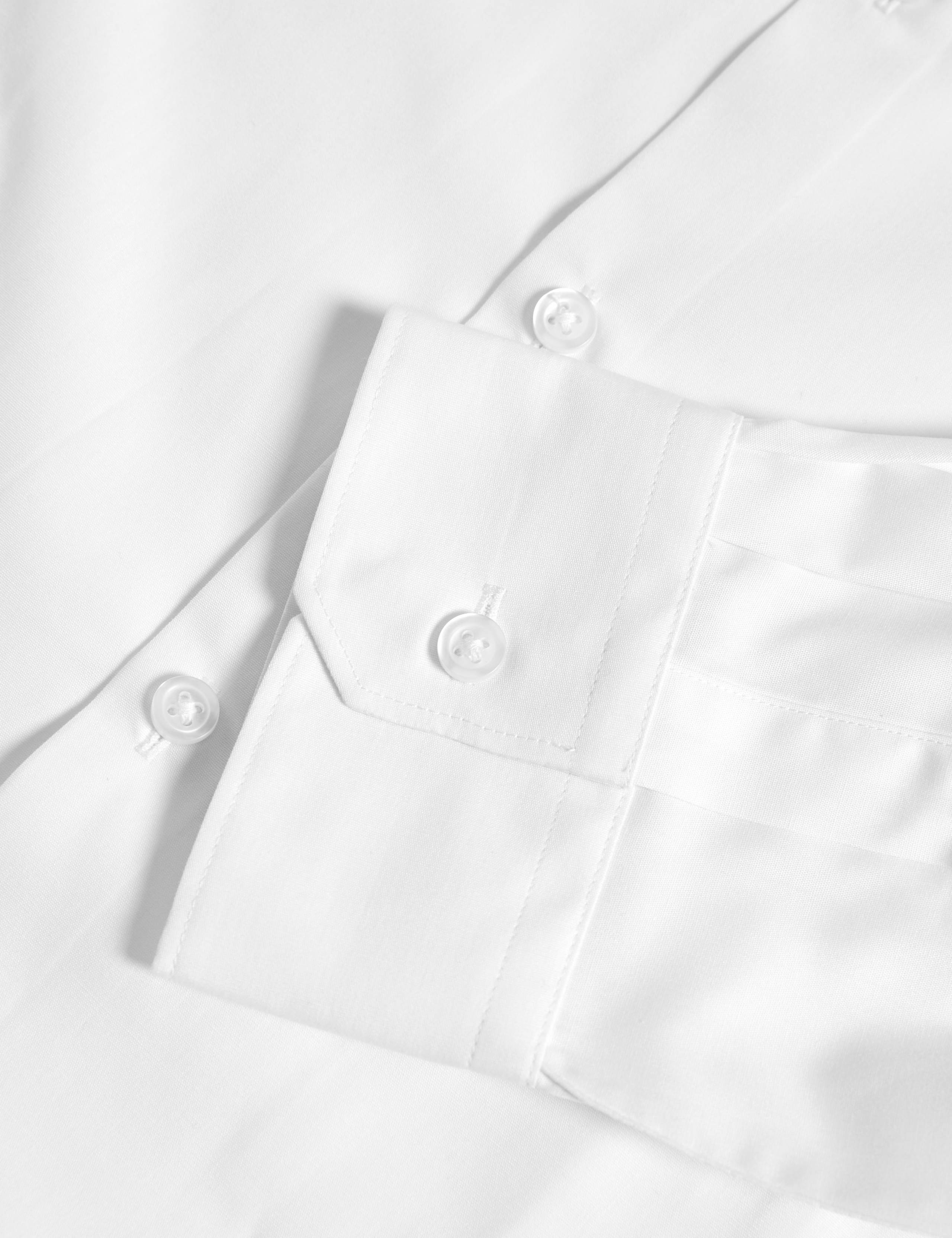Easy Iron Slim Fit 2 Inch Shorter Cotton Blend Shirt 2 of 2