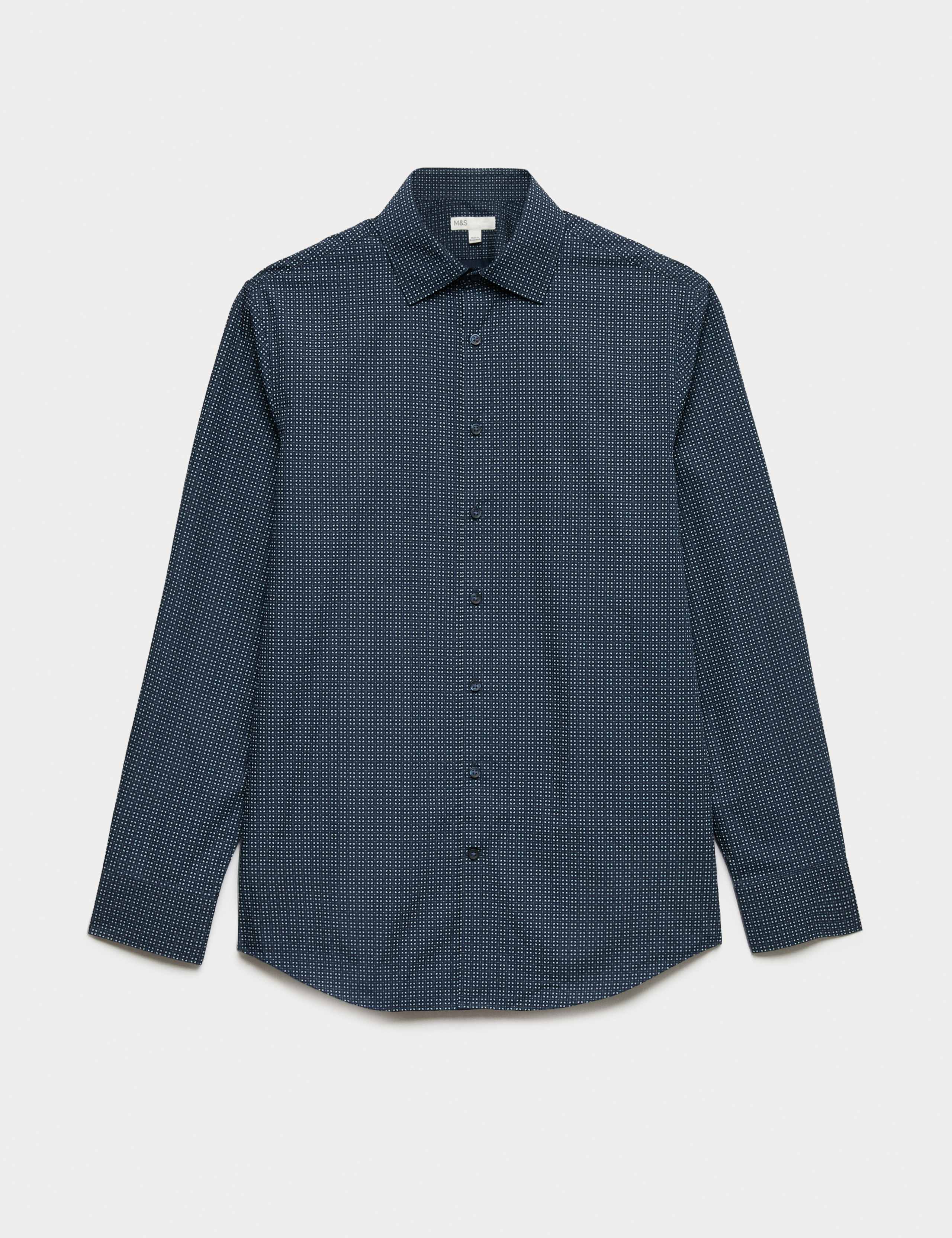 Regular Fit Easy Iron Cotton Blend Shirt 2 of 7