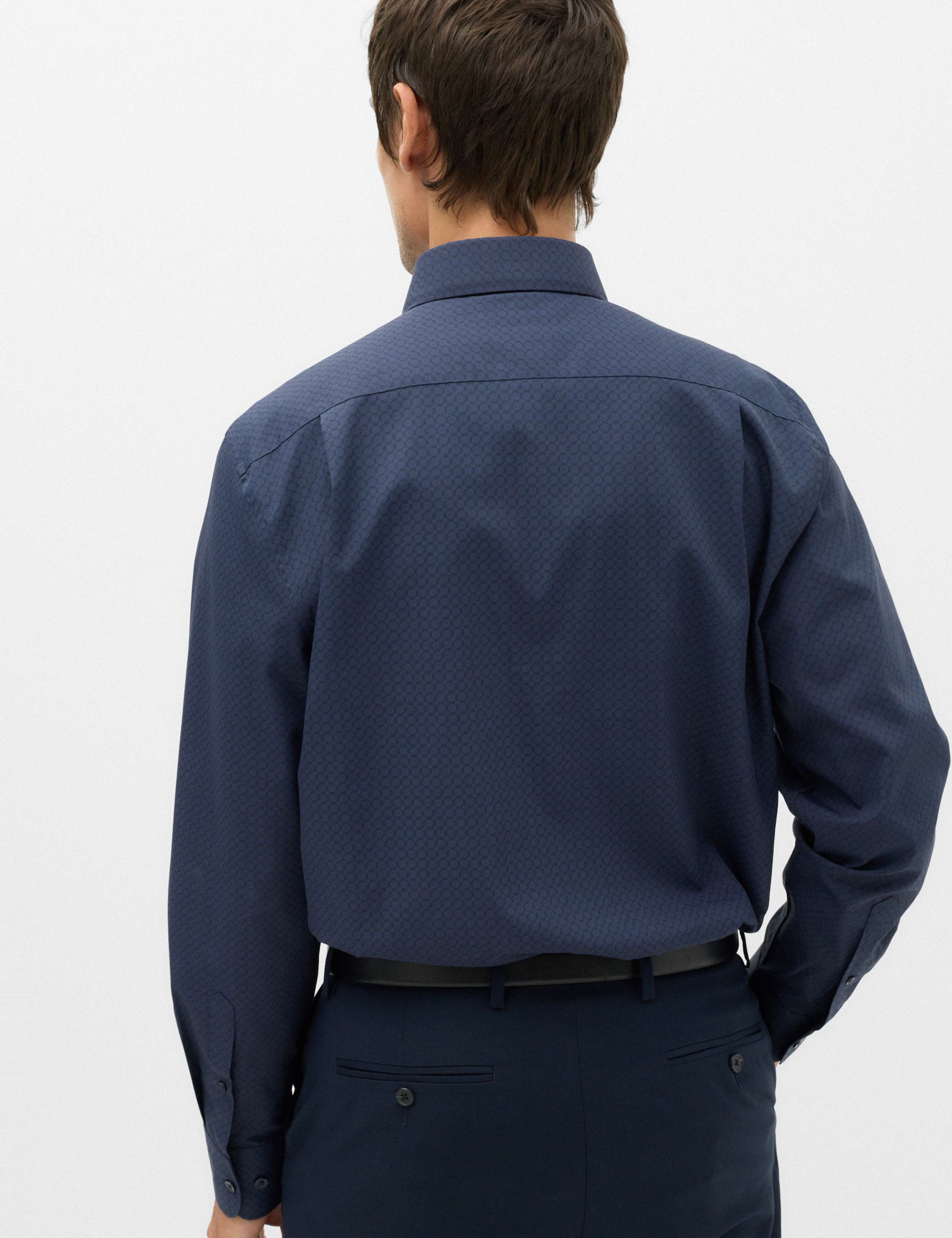 Regular Fit Easy Iron Geometric Print Shirt 5 of 6