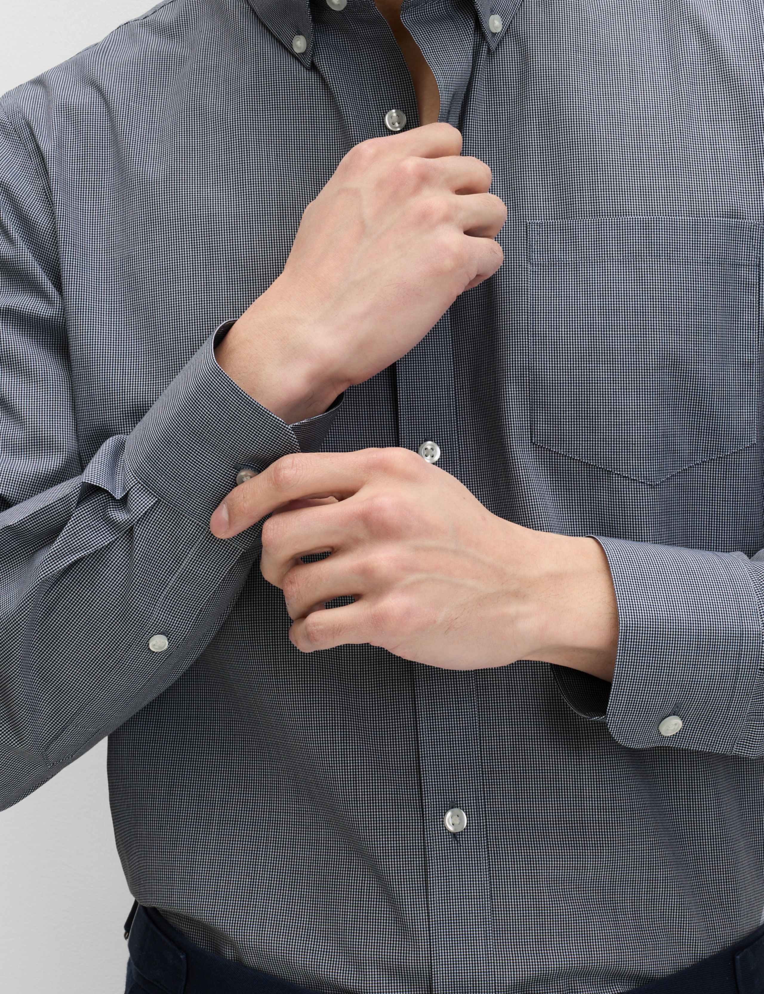2 Pack Regular Fit Easy Iron Check Shirts 3 of 6