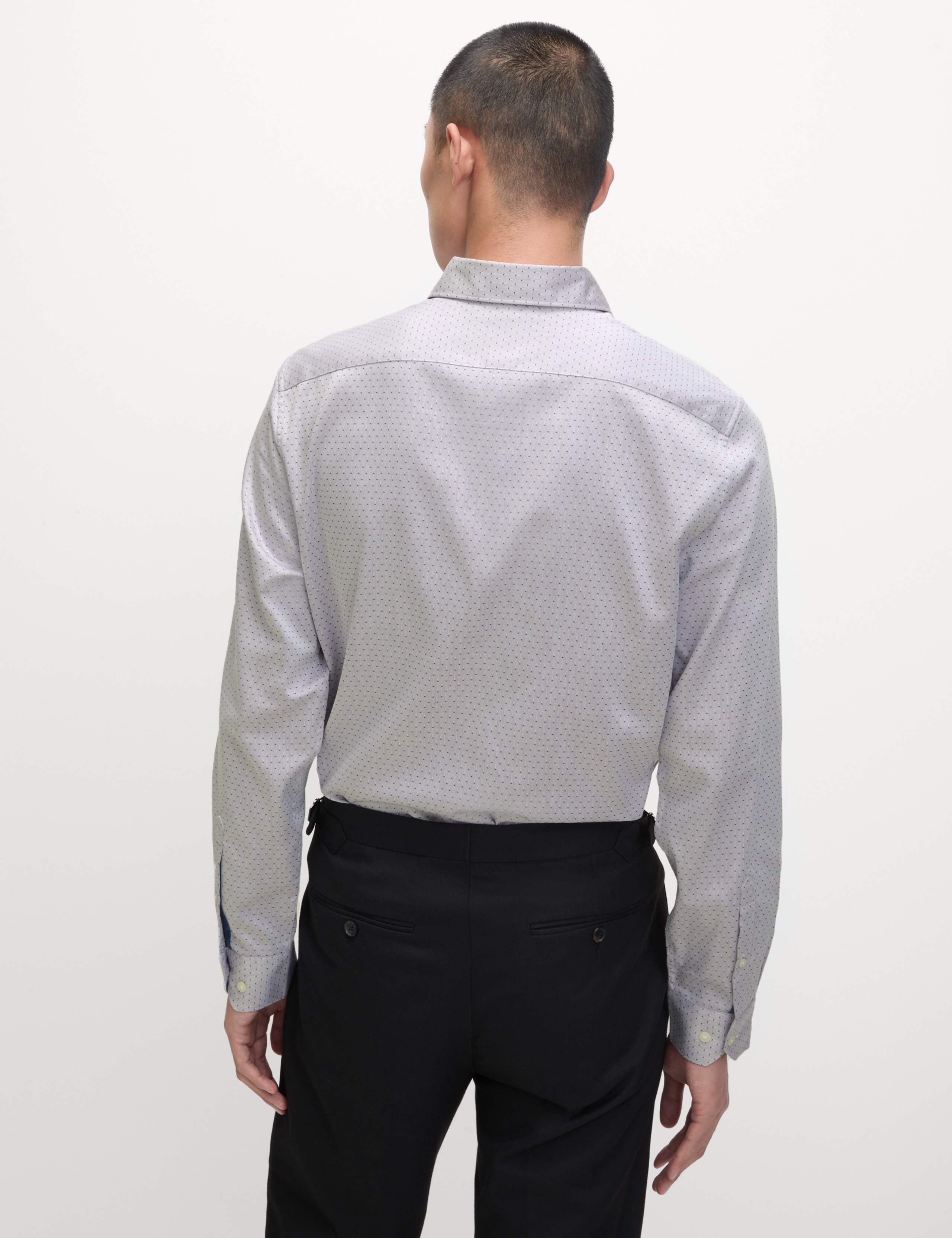 Regular Fit Pure Cotton Dobby Spot Shirt 5 of 6
