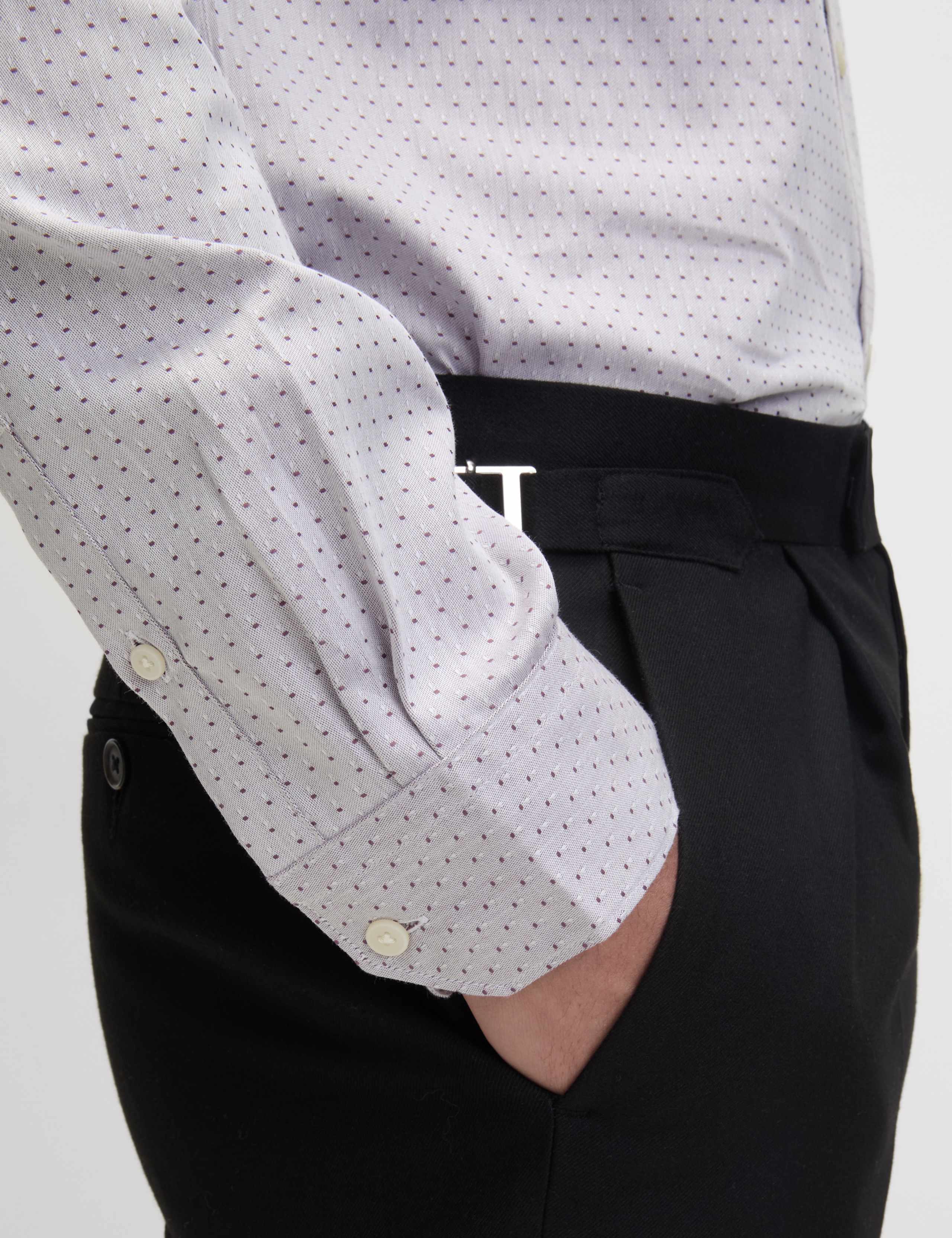 Regular Fit Pure Cotton Dobby Spot Shirt 6 of 6