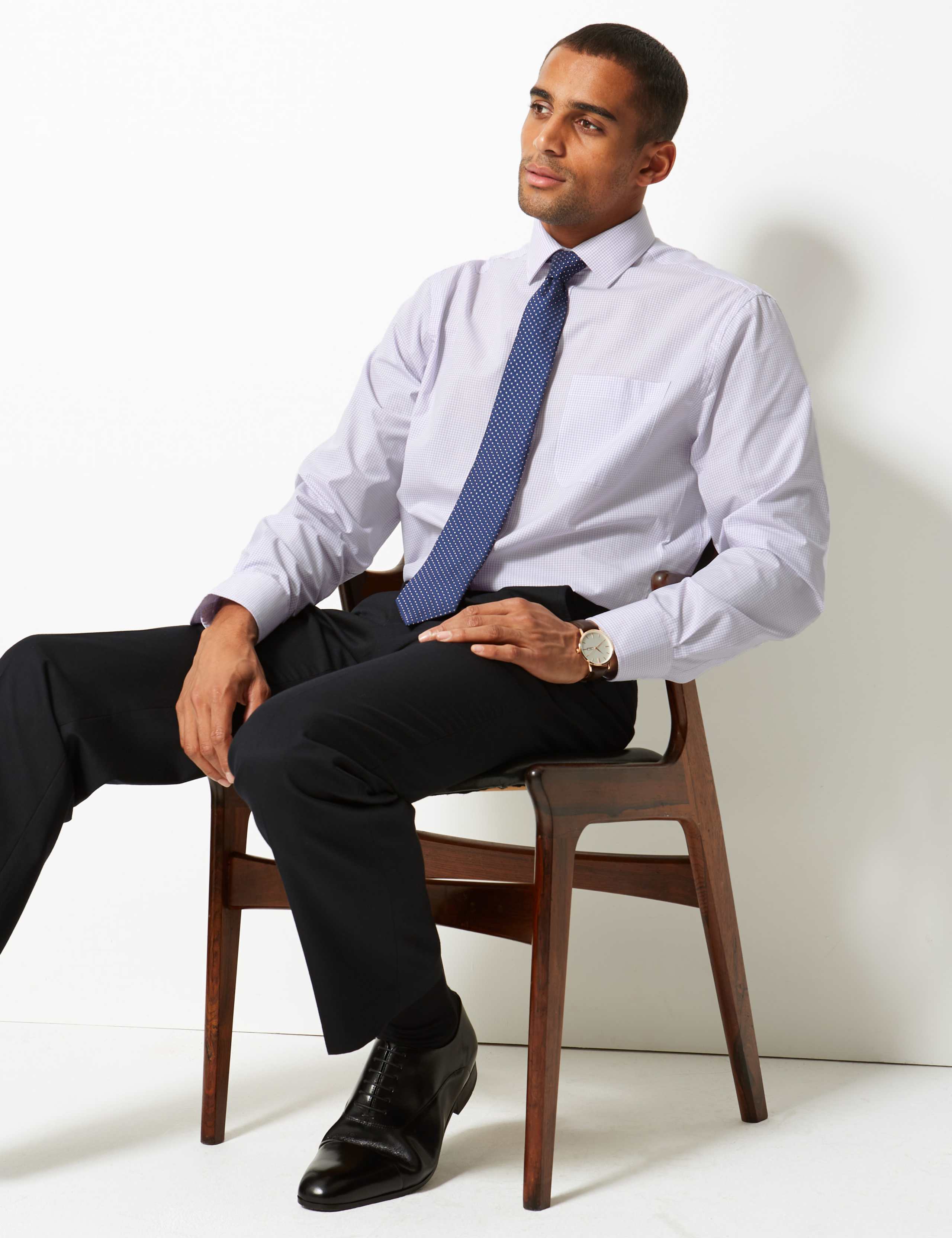 2 Pack Regular Fit Shirts with Tie 3 of 6