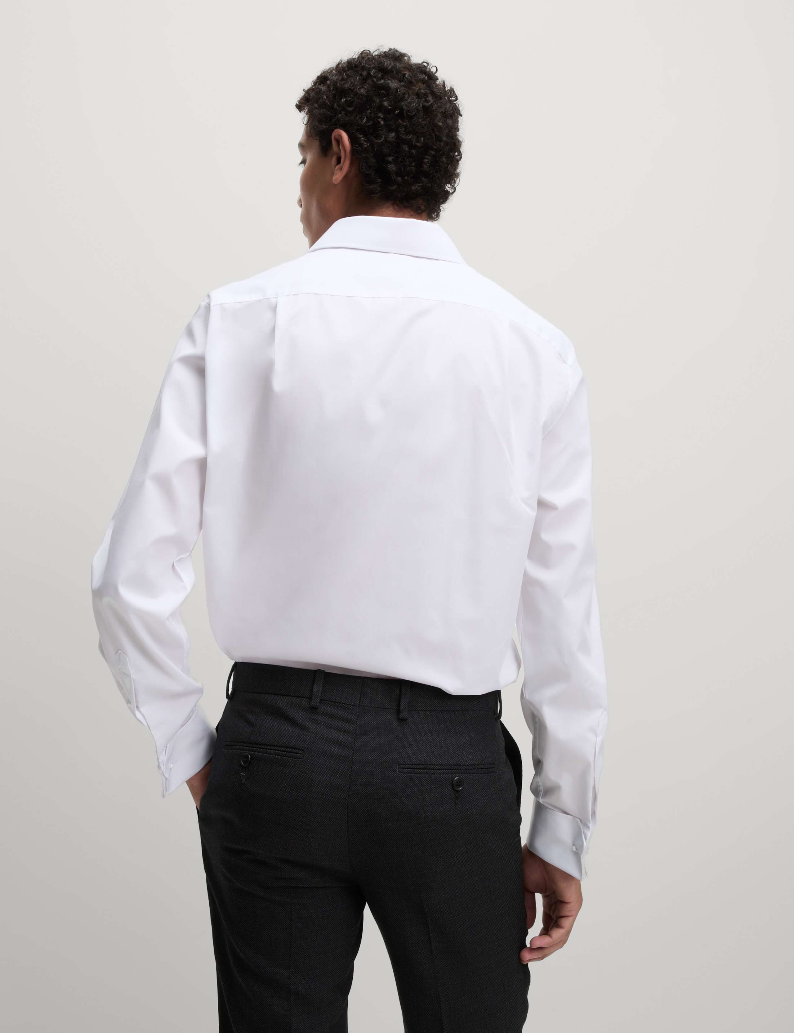 Regular Fit Cotton Blend Double Cuff Shirt 7 of 7
