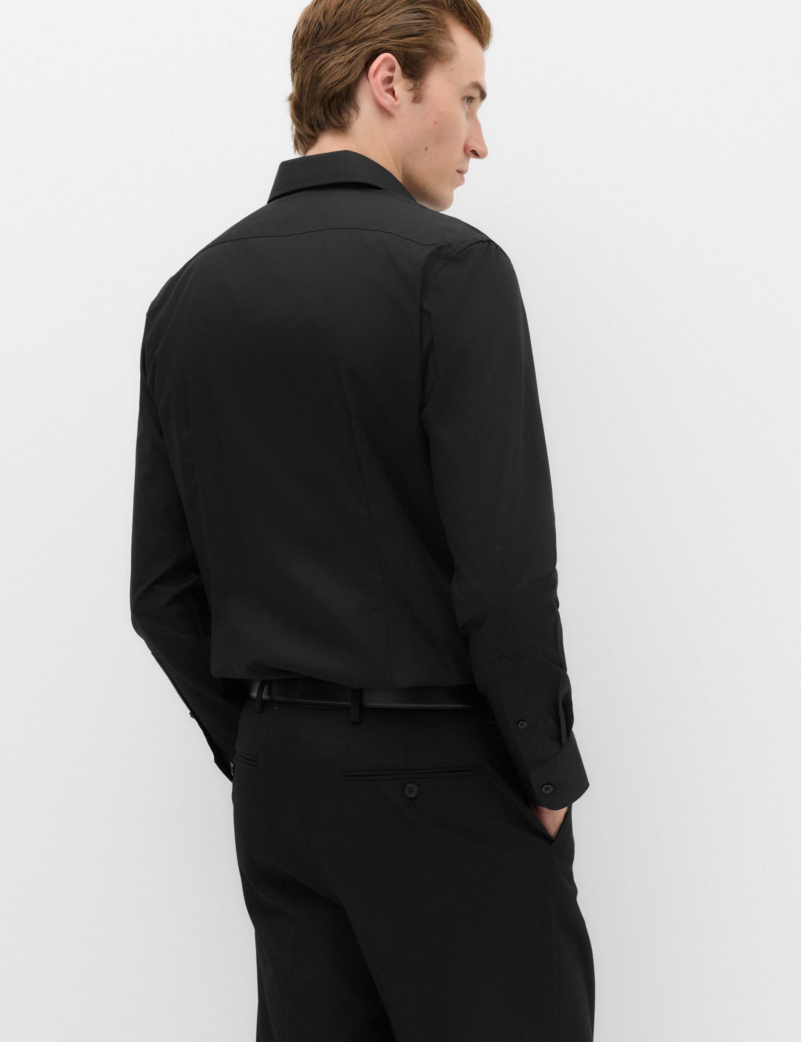3 Pack Slim Fit Easy Iron Long Sleeve Shirts 5 of 6