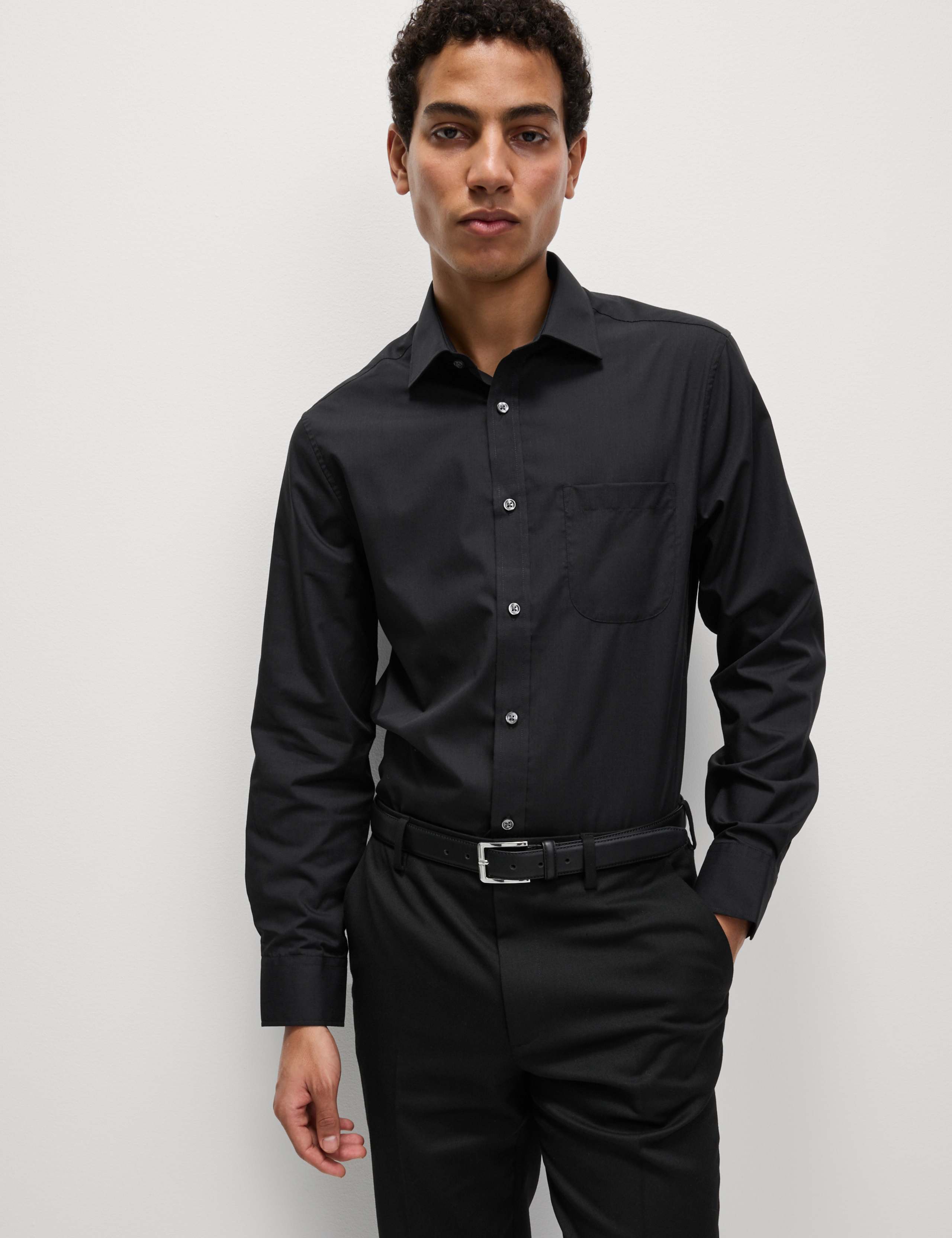 3pk Slim Fit Easy Iron Long Sleeve Shirts 5 of 6