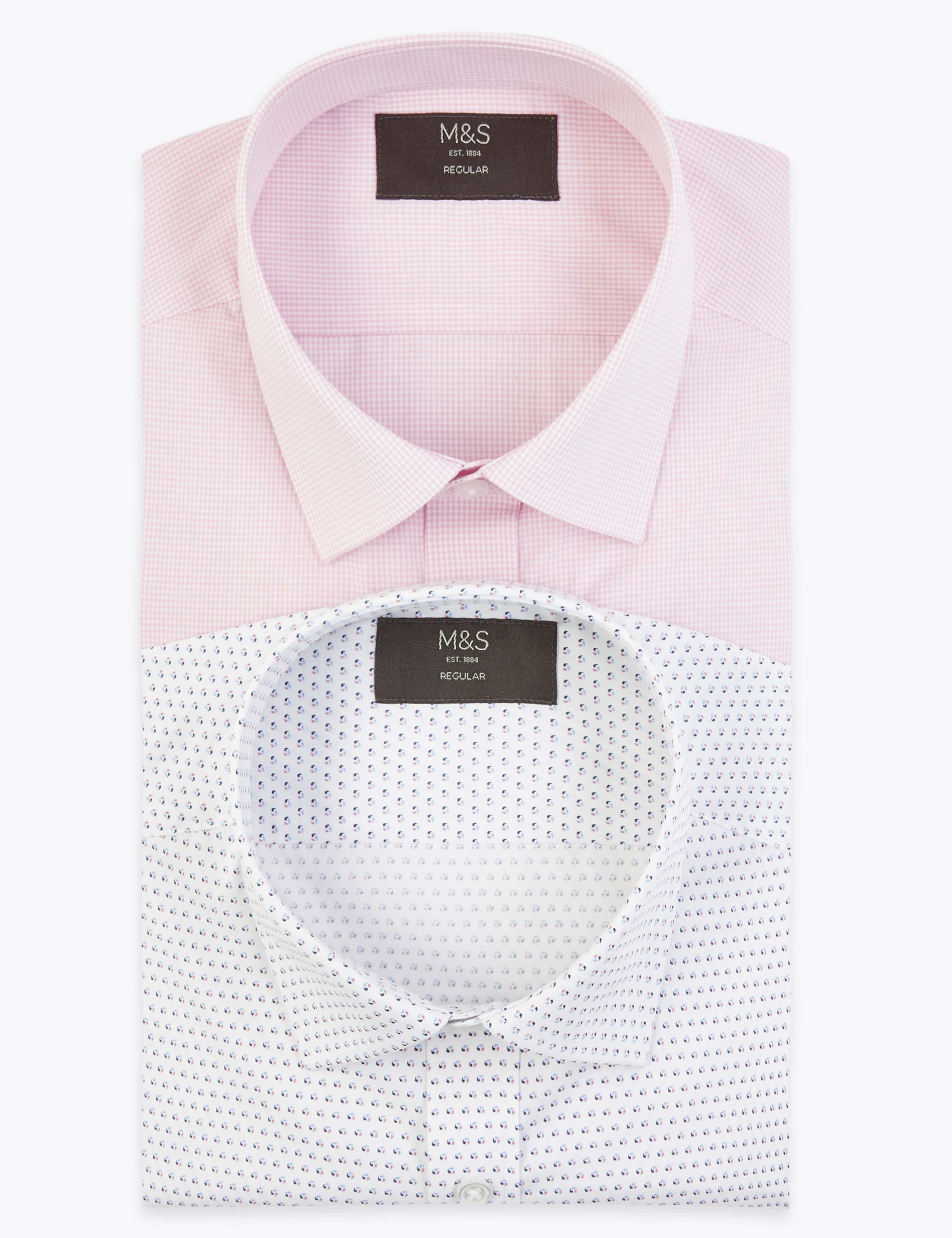 2 Pack Regular Fit Printed Long Sleeve Shirts 1 of 6