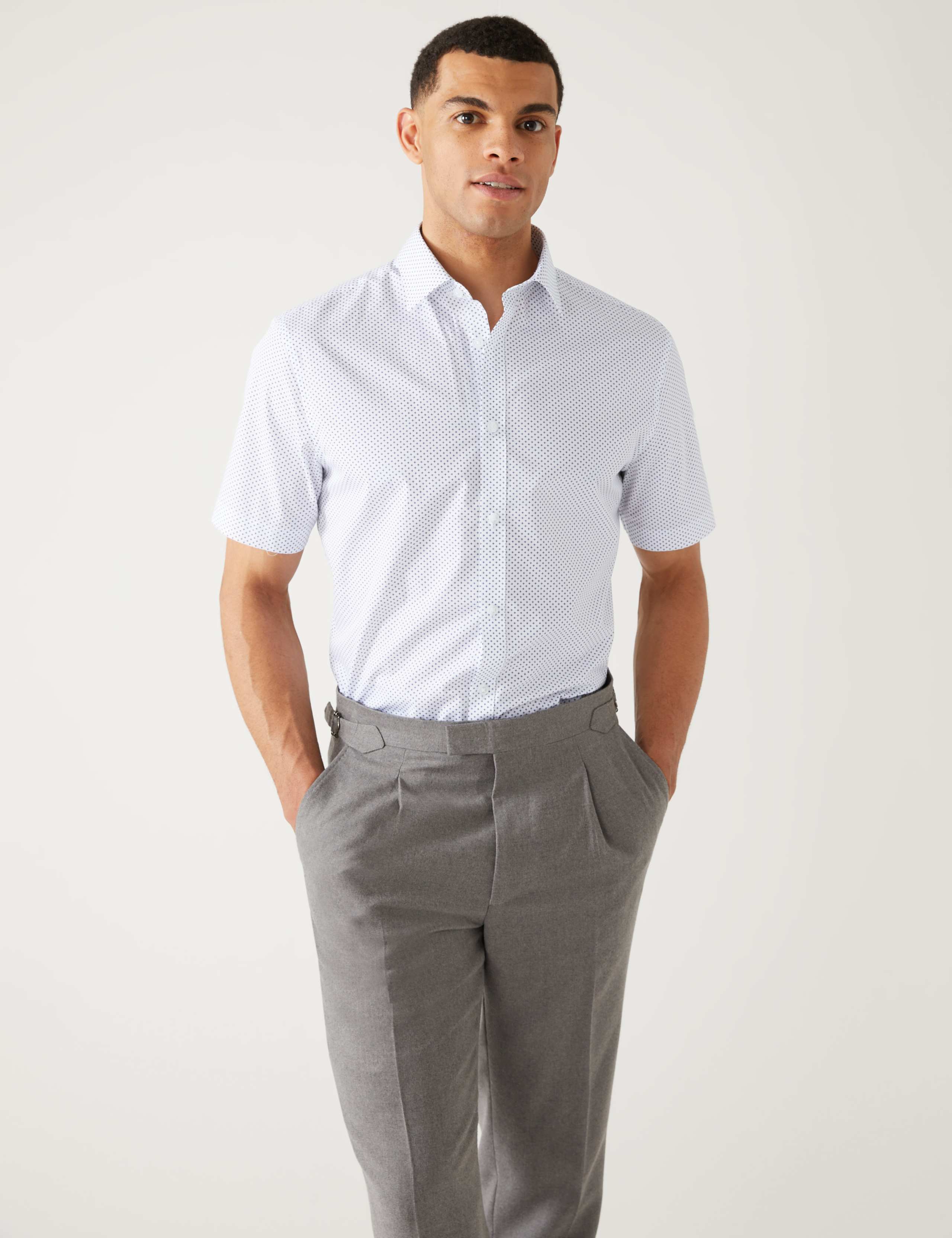 2 Pack Regular Fit Geometric Short Sleeve Shirts 5 of 6