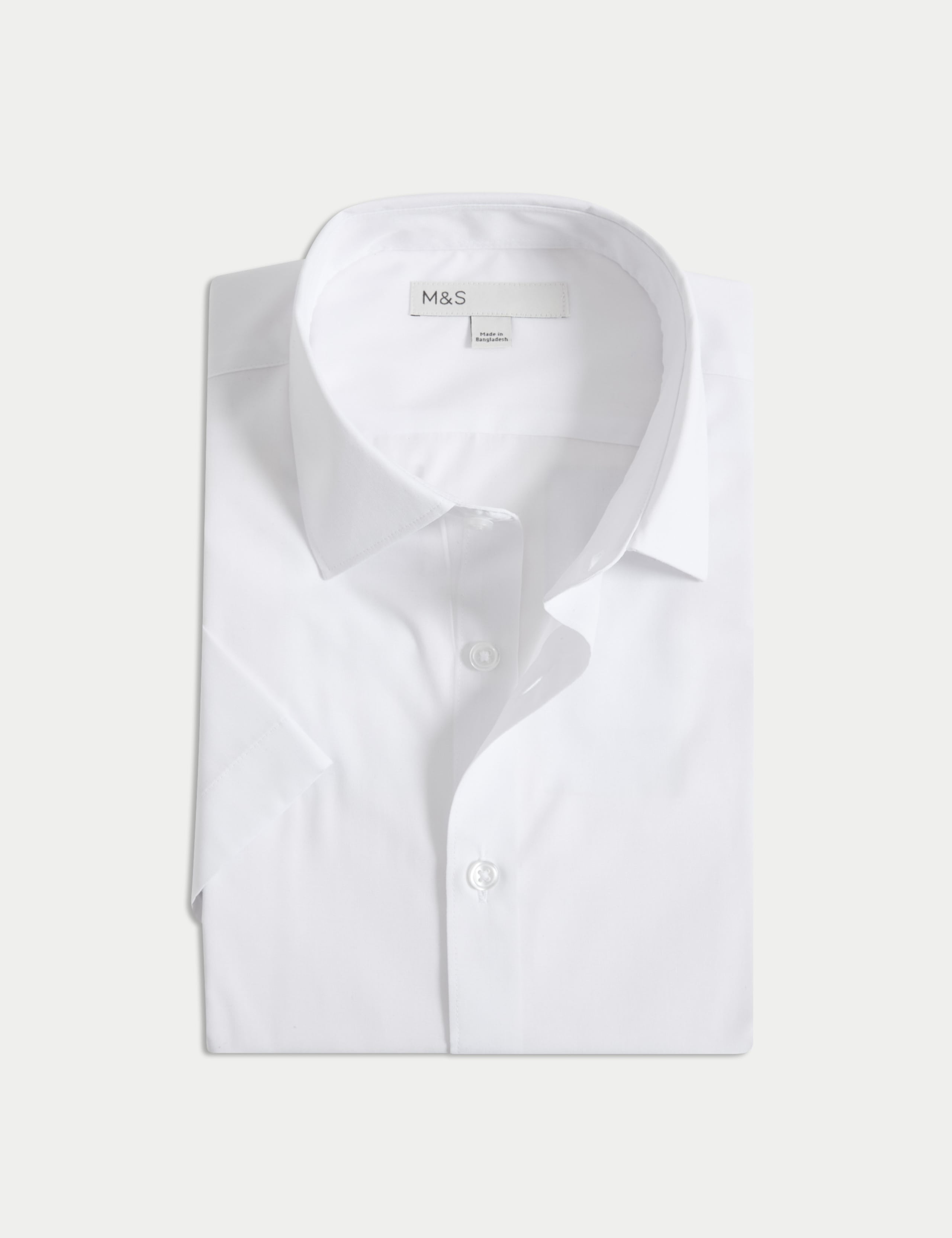 Slim Fit Easy Iron Cotton Blend Short Sleeve Shirt 2 of 6