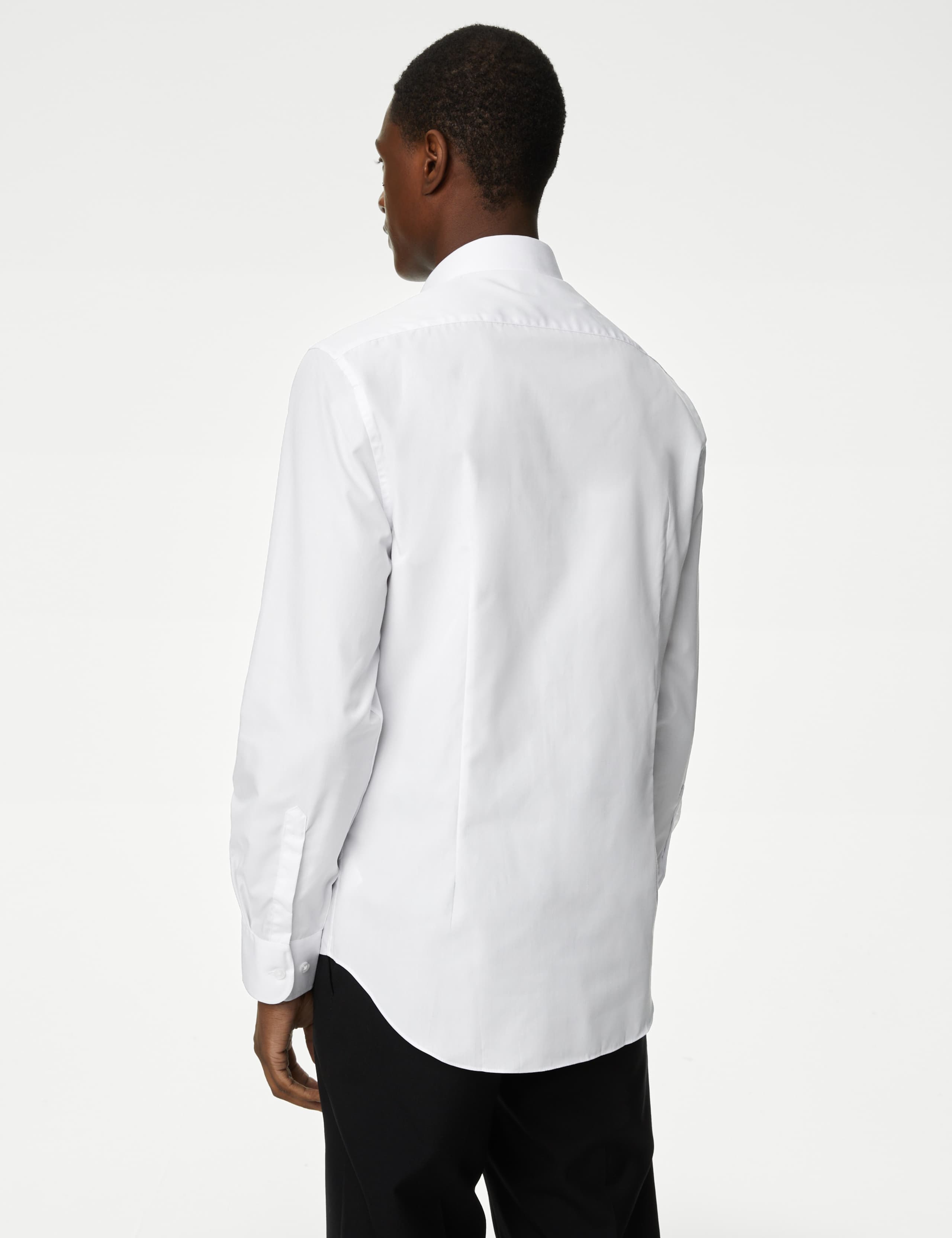 Shorter Length 3pk Slim Fit Easy Iron Long Sleeve Shirts 5 of 6