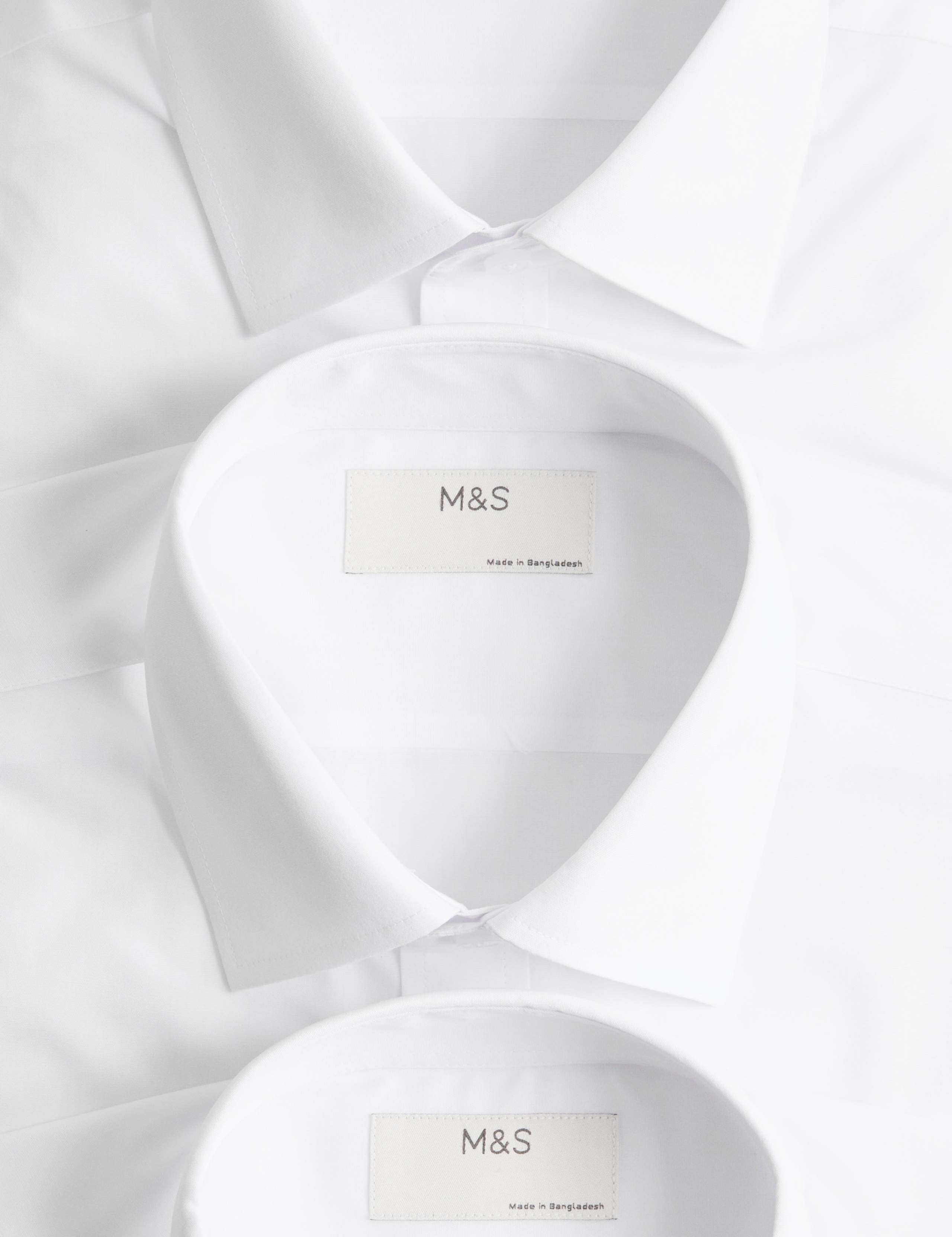 2 Inch Shorter 3 Pack Slim Fit Easy Iron Long Sleeve Shirts 6 of 6