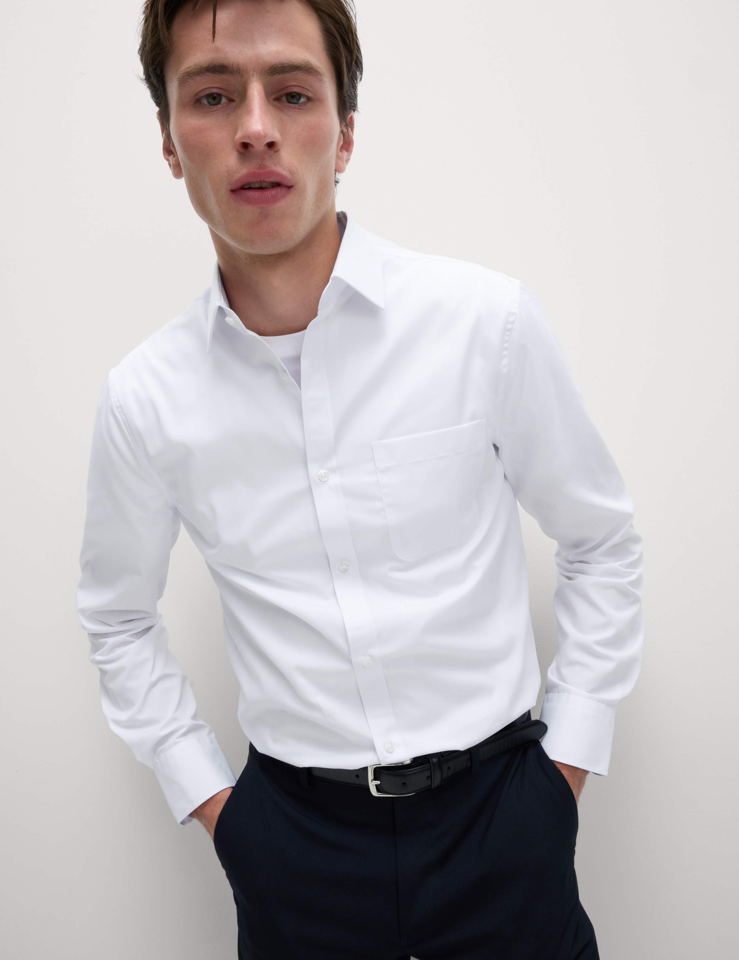 3 Pack Slim Fit Easy Iron Long Sleeve Shirts 2 of 7