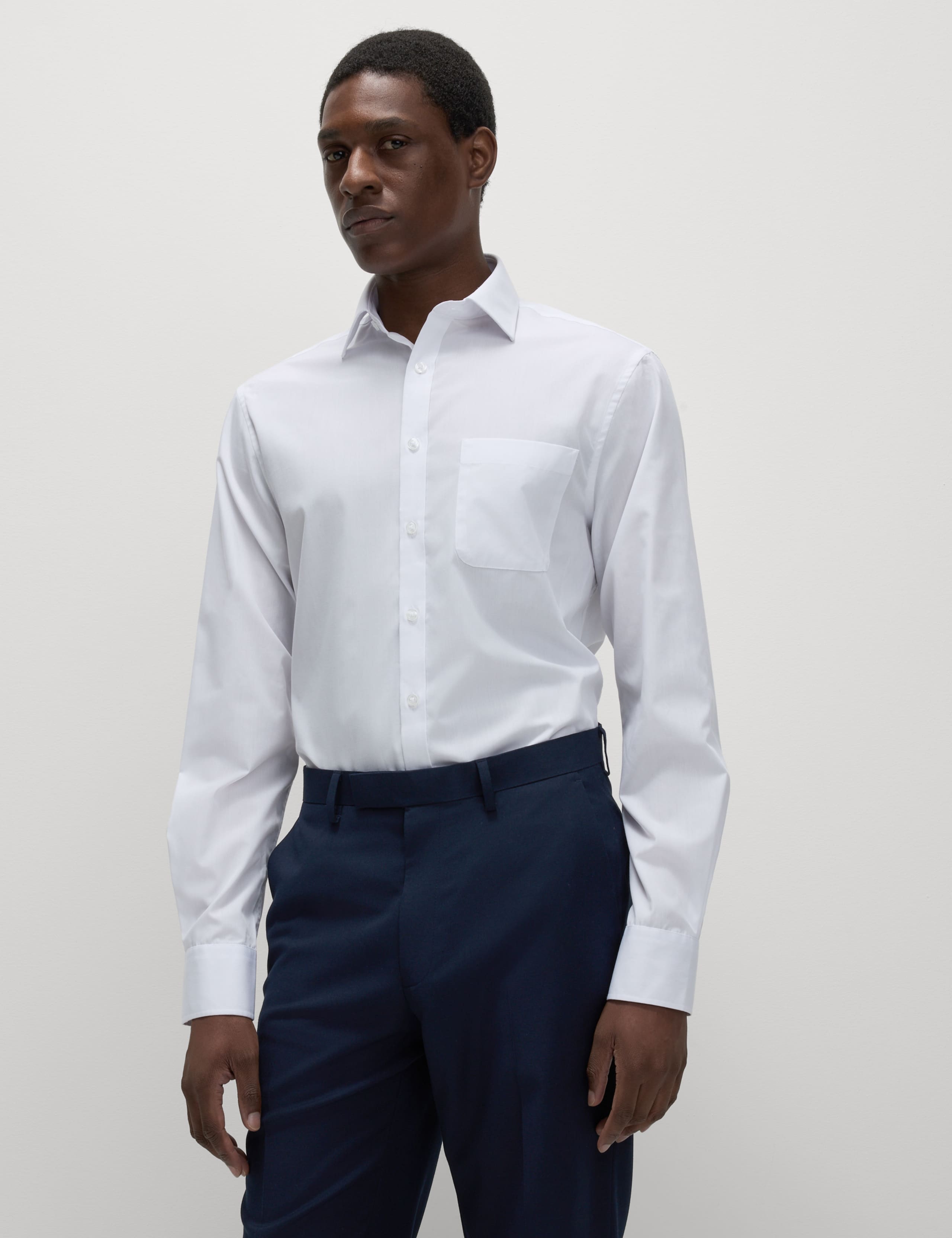 3 Pack Tailored Fit Easy Iron Long Sleeve Shirts 5 of 8