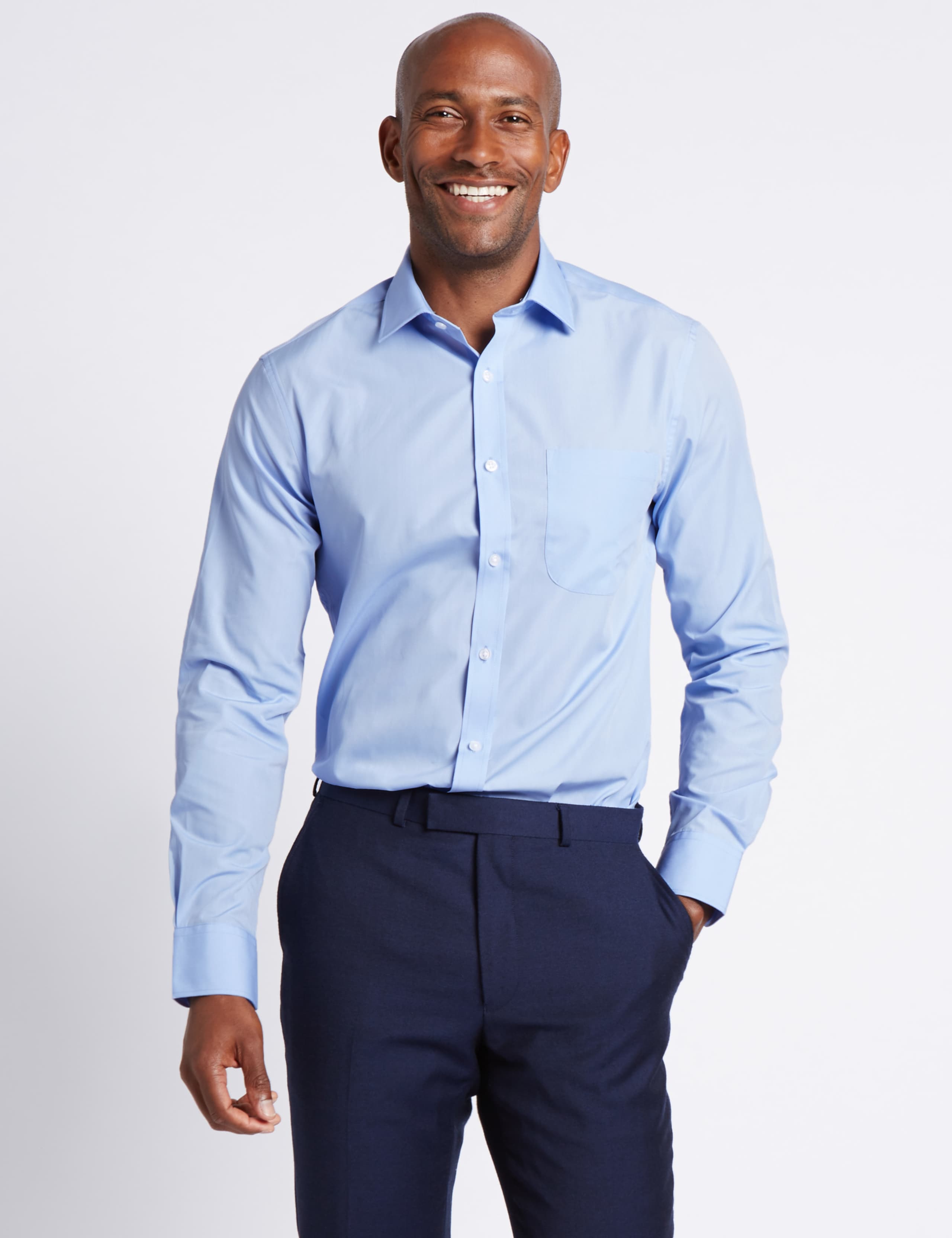 3pk Cotton Blend Slim Fit Shirts 5 of 5