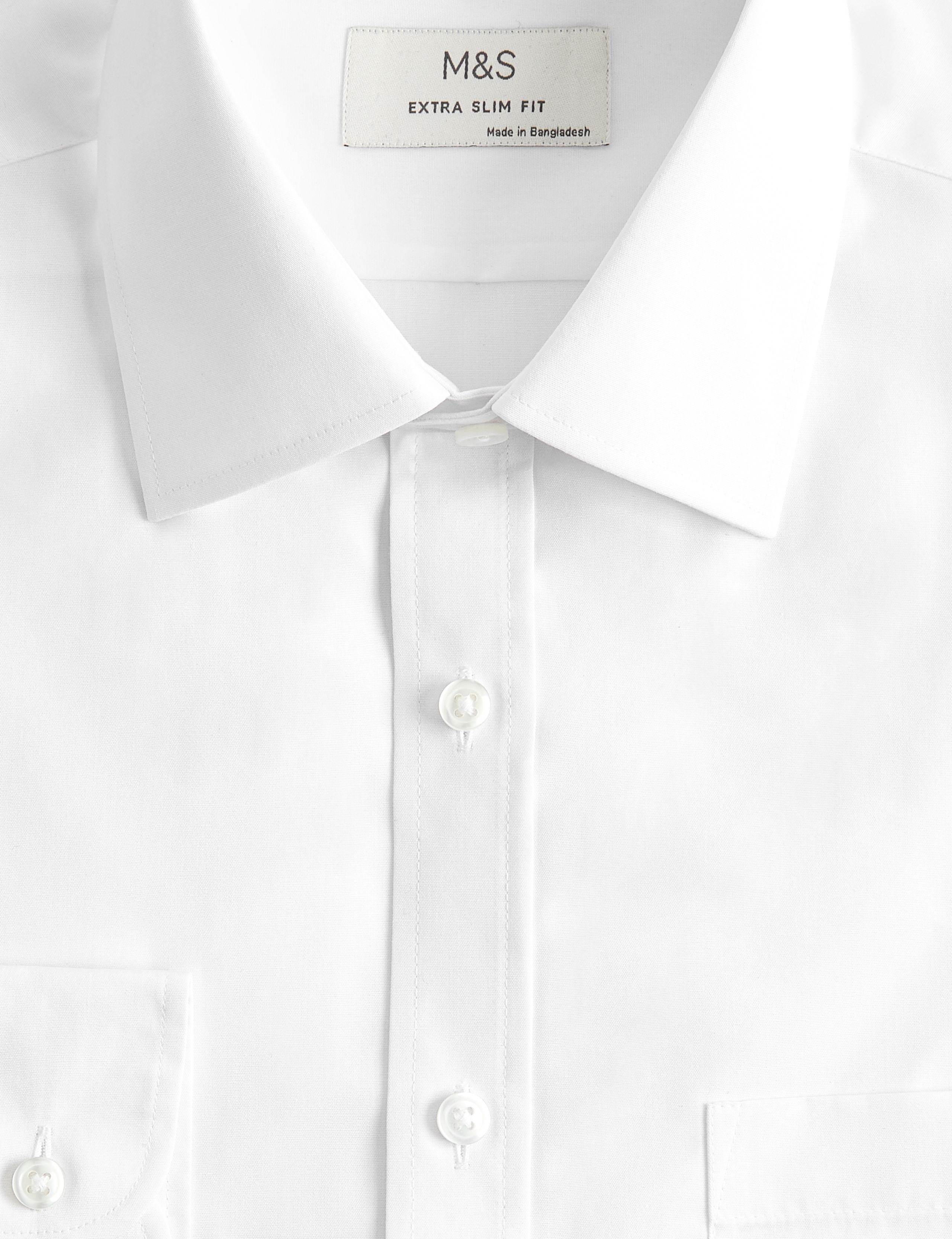3 Pack Extra Slim Fit Easy Iron Shirts 7 of 7